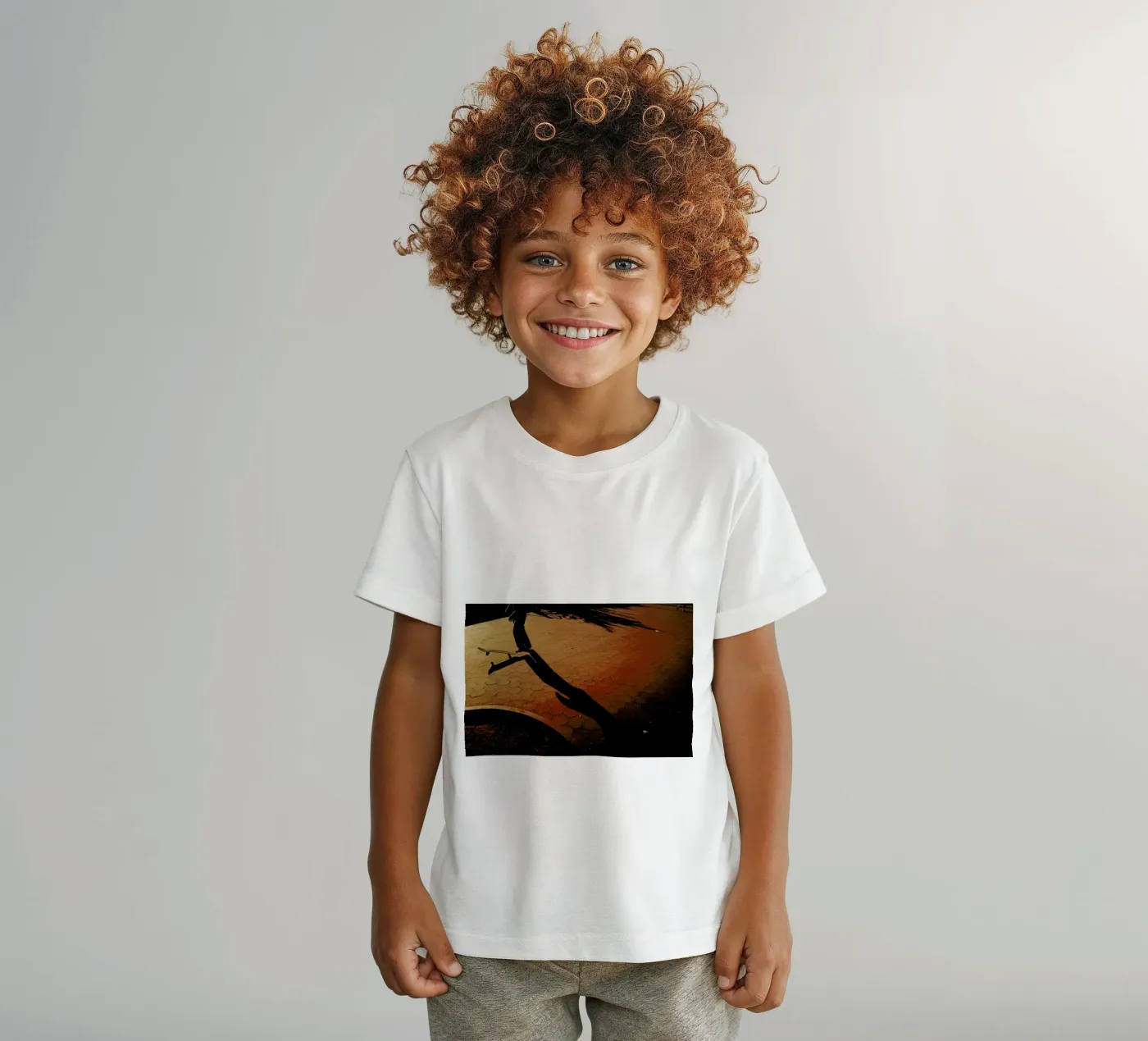 Orange t-shirt bambini da Philipp Reinhard