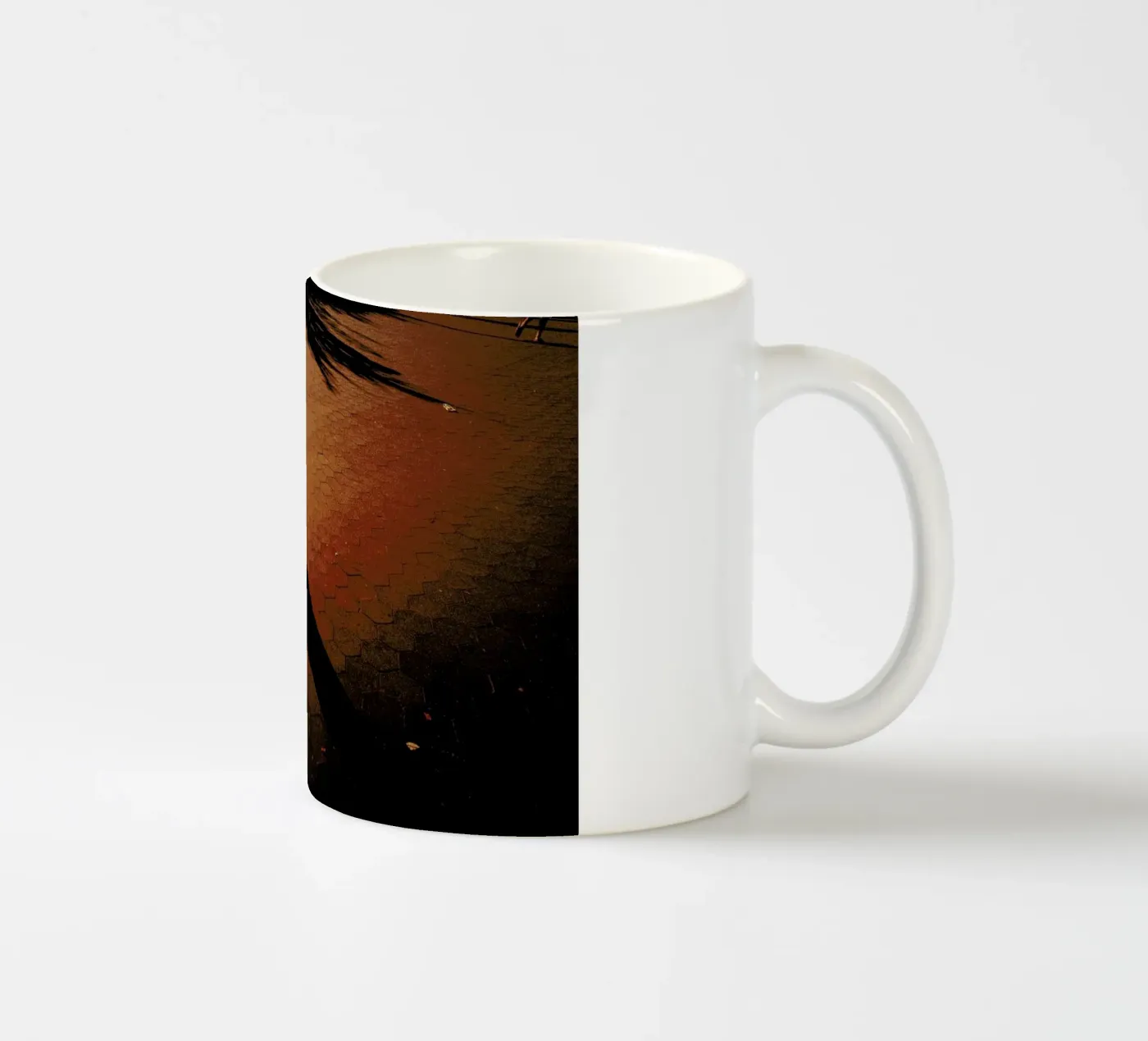 Orange ceramic mug by Philipp Reinhard