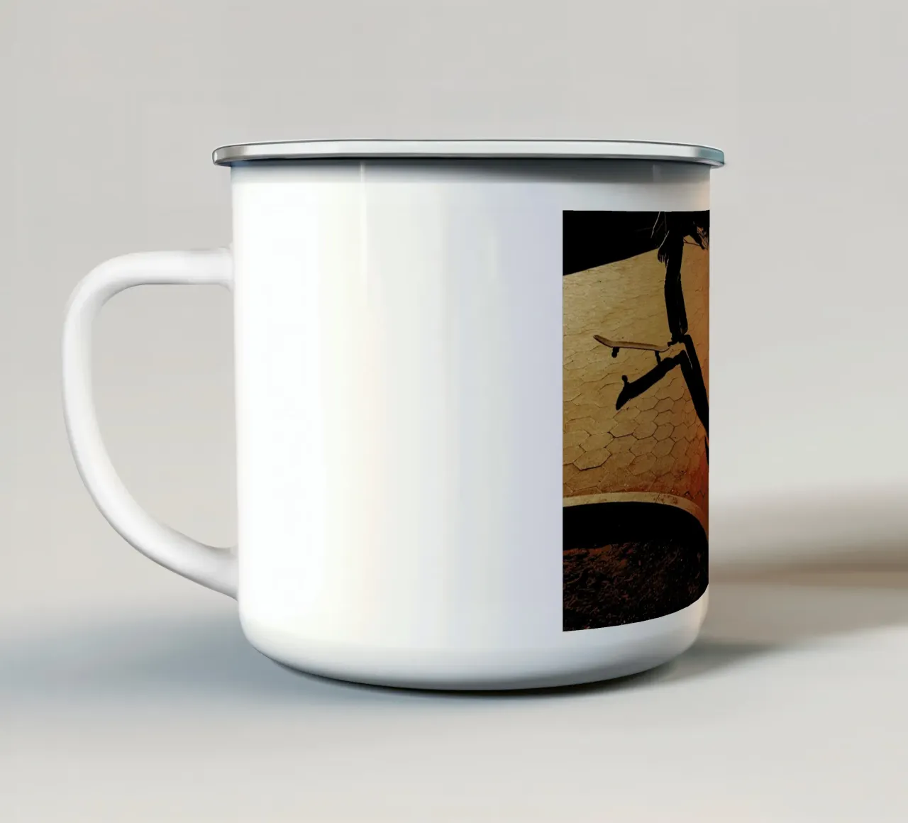 Orange tazza in smalto da Philipp Reinhard