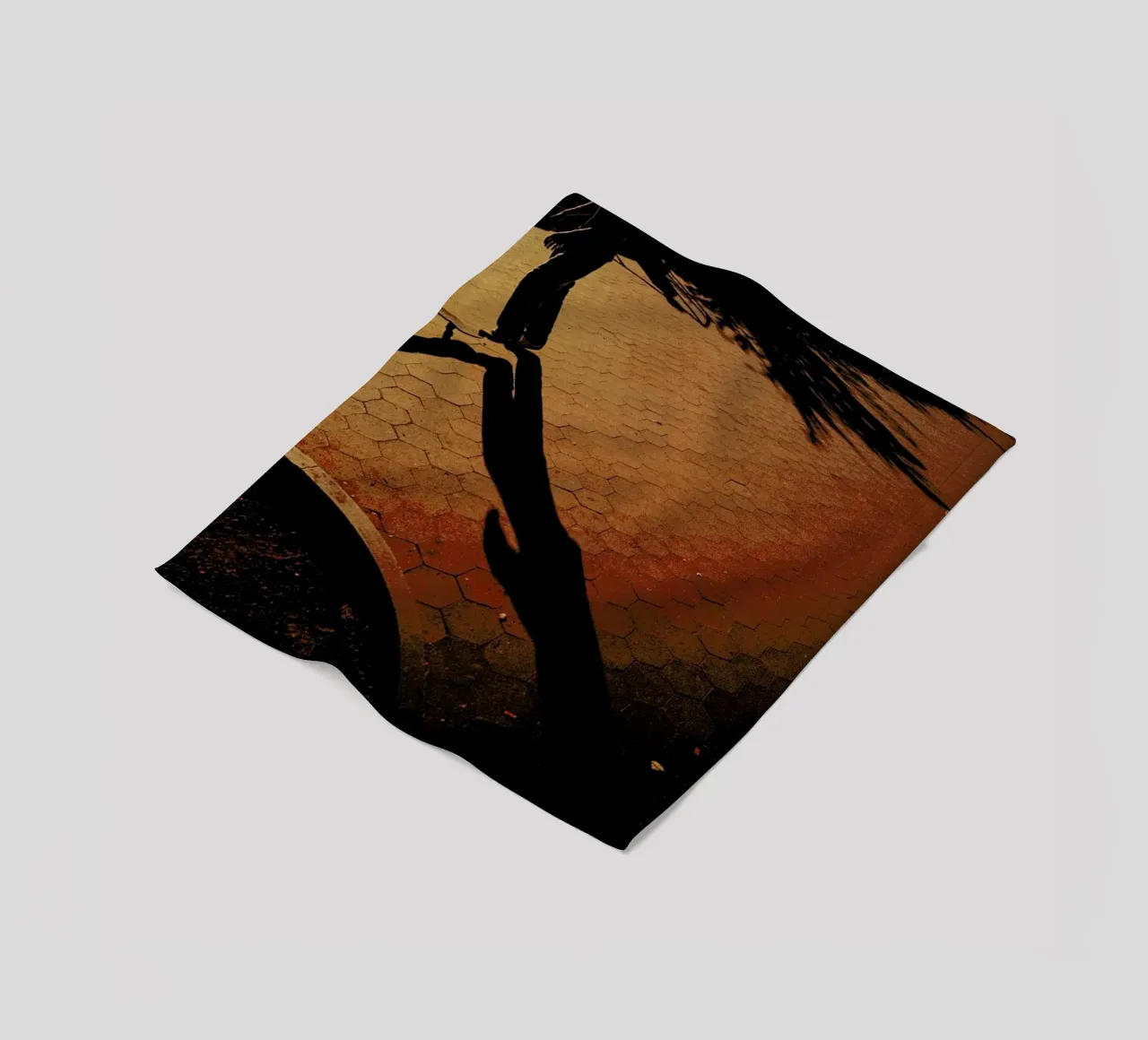 Orange Fleecedecke von Philipp Reinhard