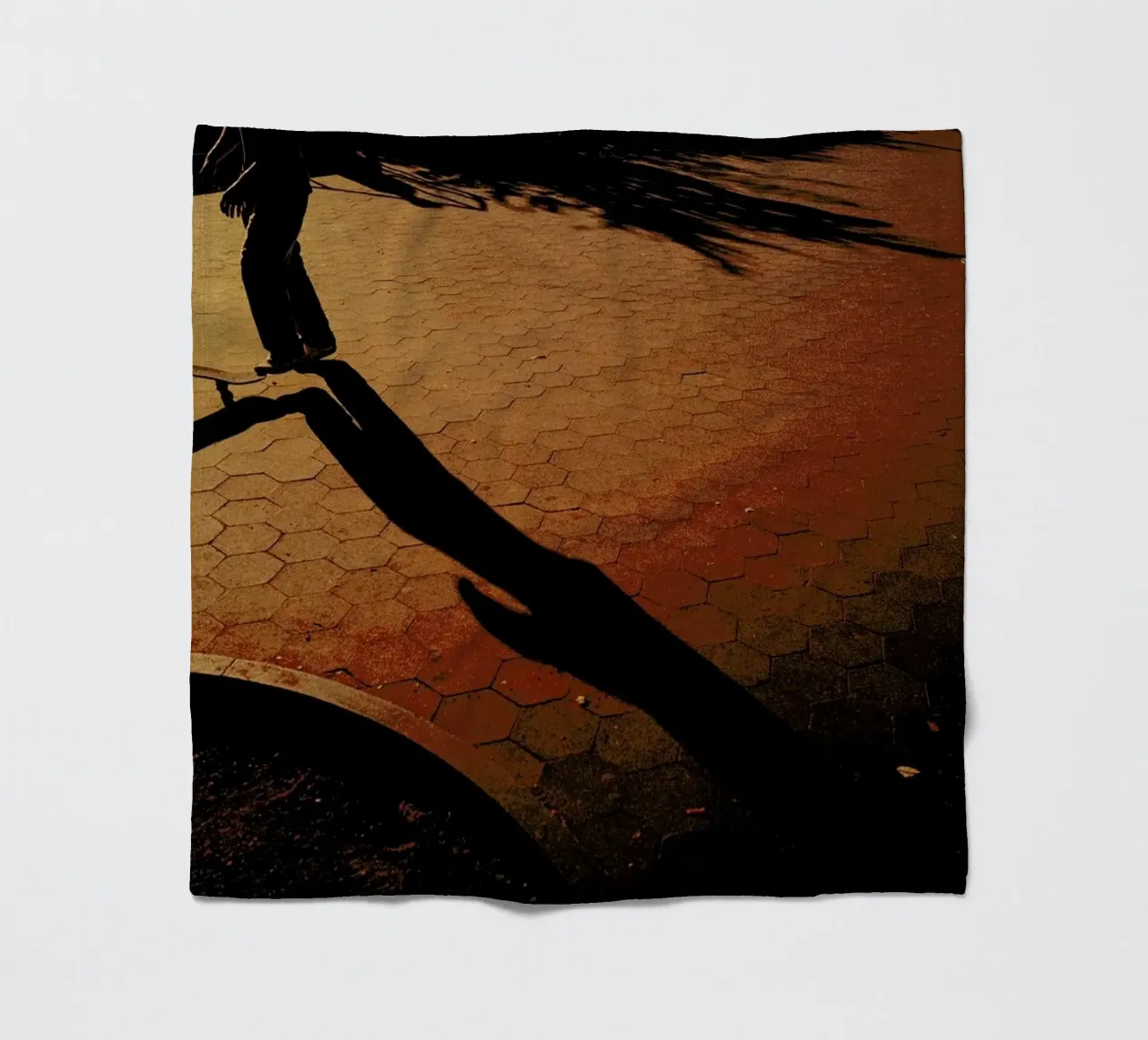 Orange Fleecedecke von Philipp Reinhard