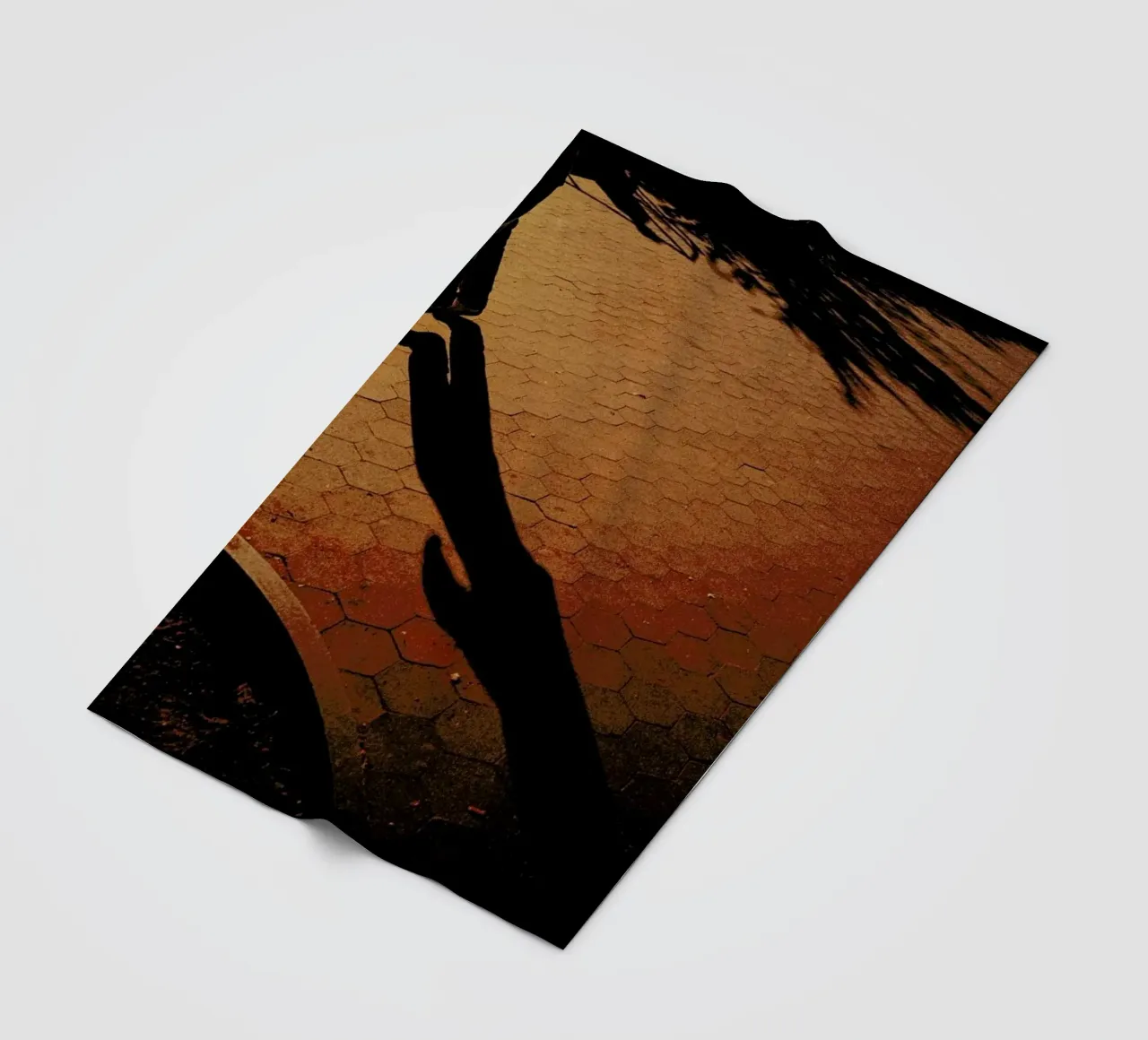 Orange Fleecedecke von Philipp Reinhard