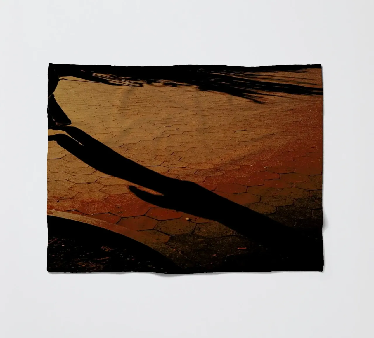 Orange Fleecedecke von Philipp Reinhard