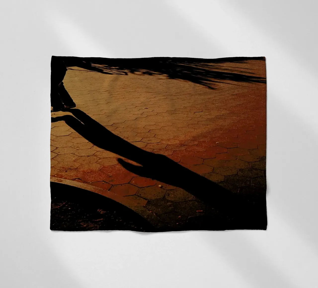 Orange Fleecedecke von Philipp Reinhard