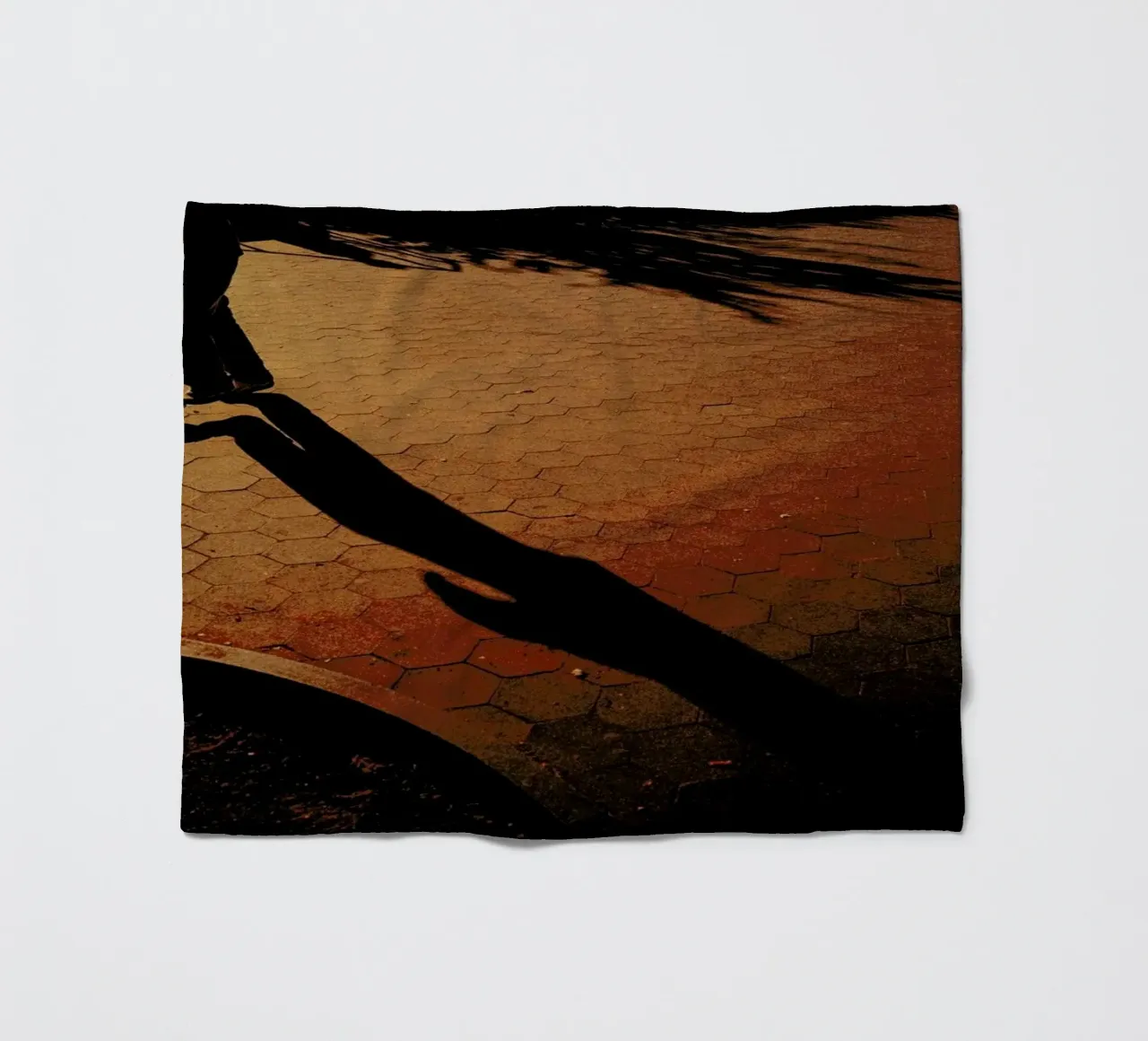 Orange Fleecedecke von Philipp Reinhard