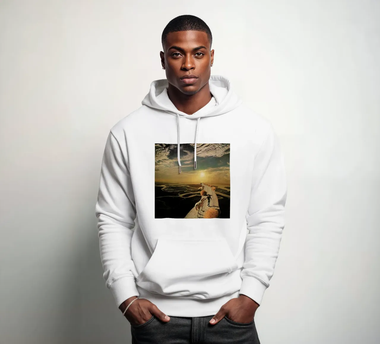 Unicorns Are Real felpa con cappuccio da Jesse Treece