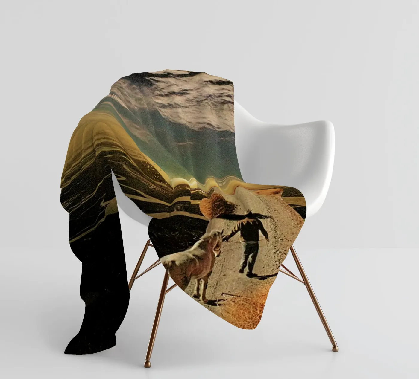 Unicorns Are Real Fleecedecke von Jesse Treece