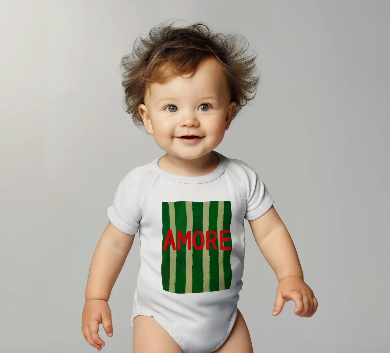 Amore body neonato maniche corte da NORDLICHT DESIGNS