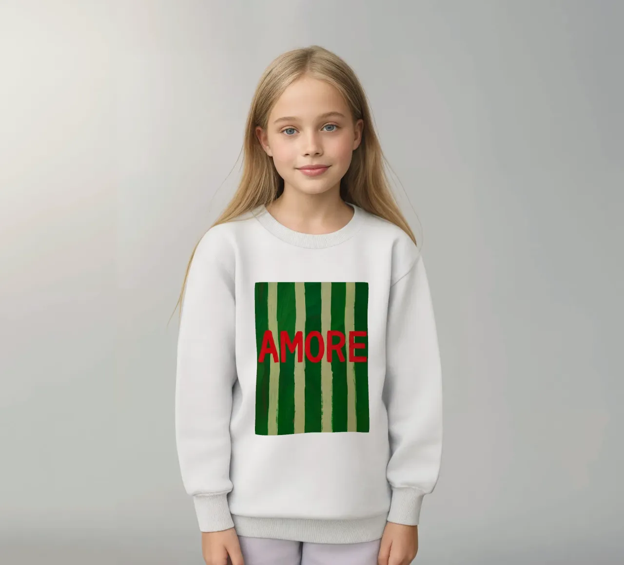 Amore kids sweatshirt by NORDLICHT DESIGNS