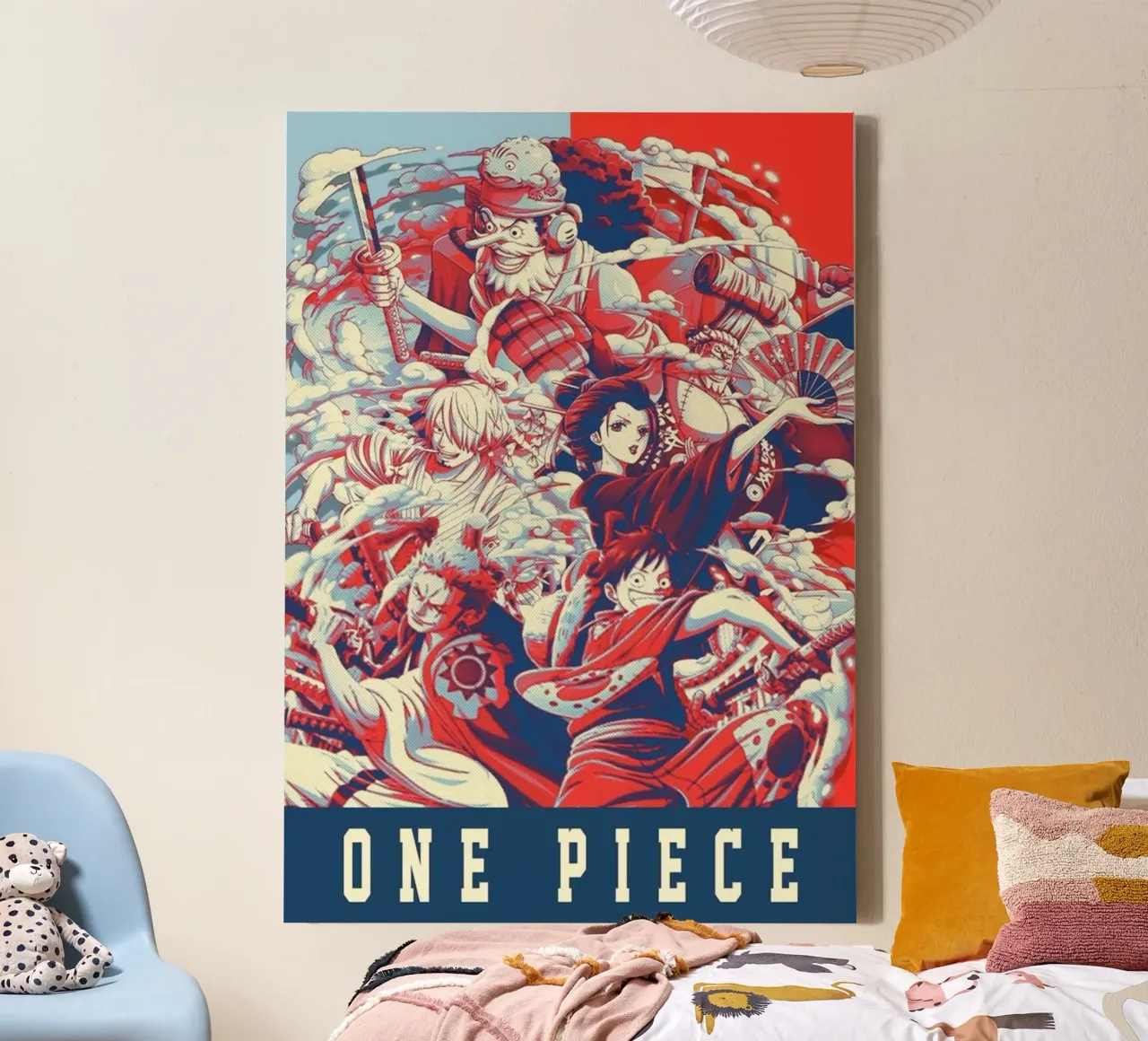 Luffy With crews canvas by withandname