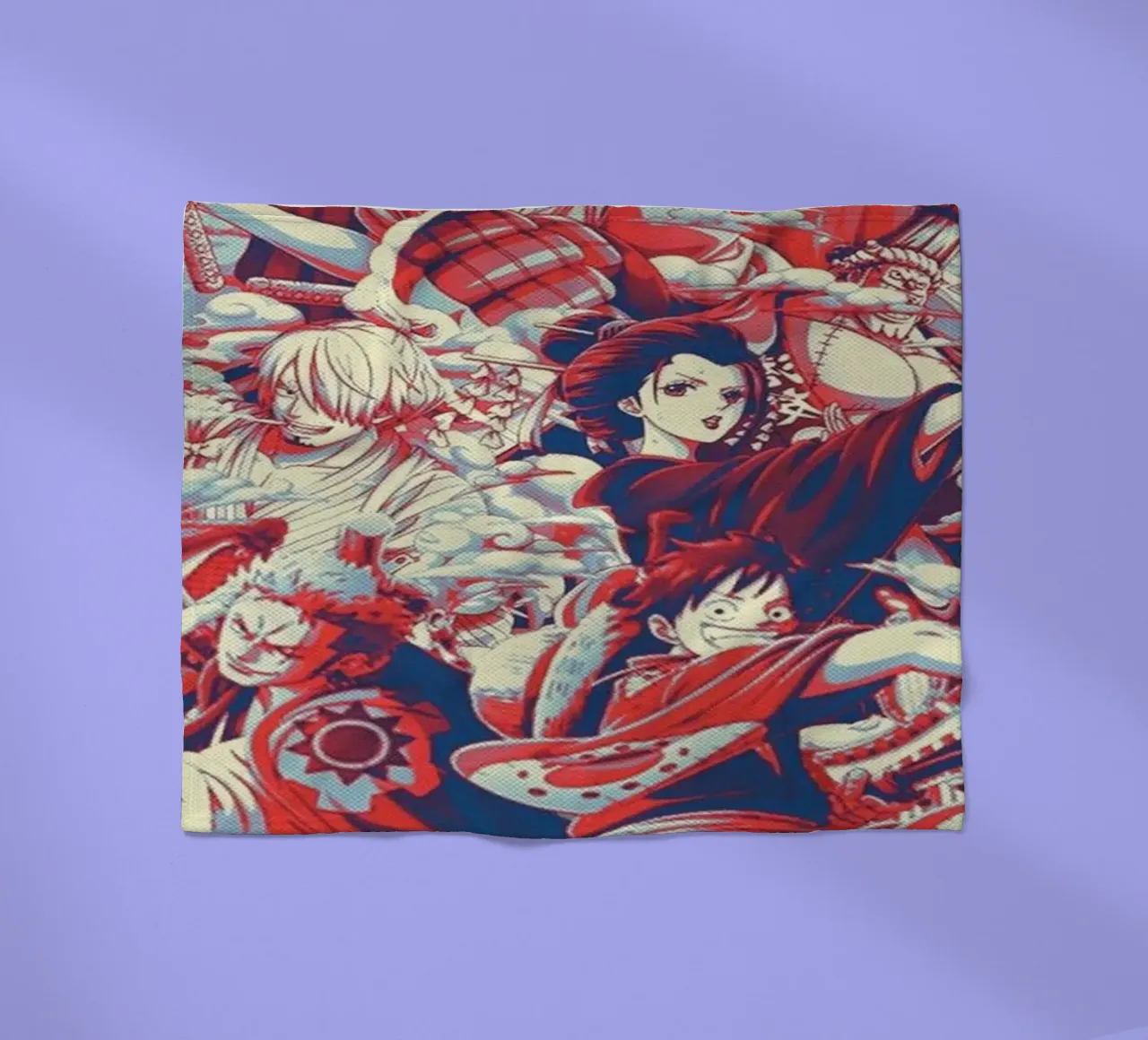 Luffy With crews fleece blanket by withandname
