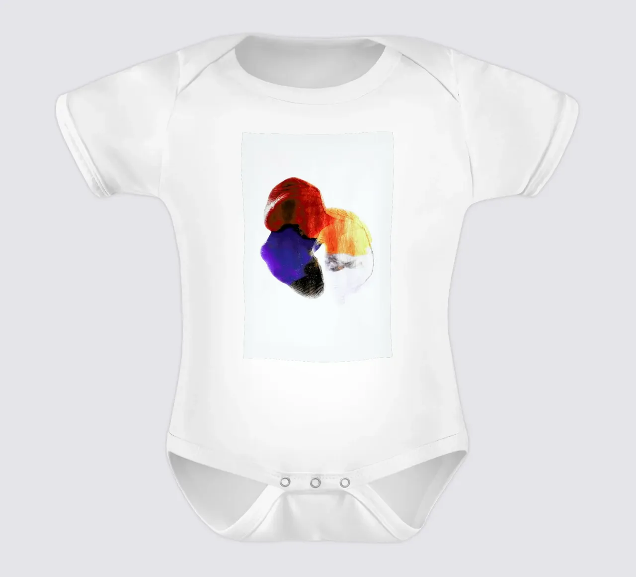 Abstract Flower body neonato maniche corte da Babett Schultze