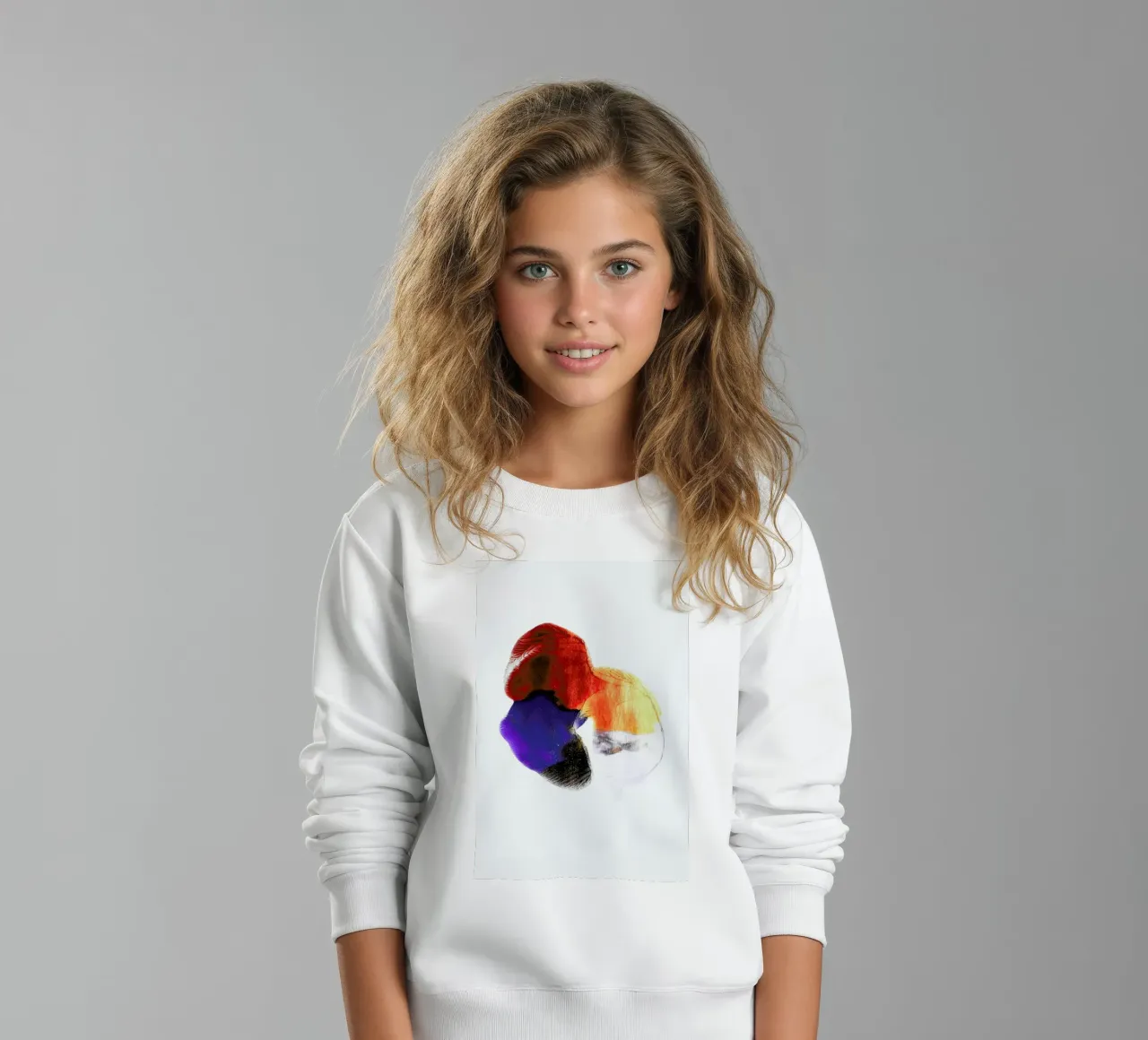 Abstract Flower felpa bambino da Babett Schultze