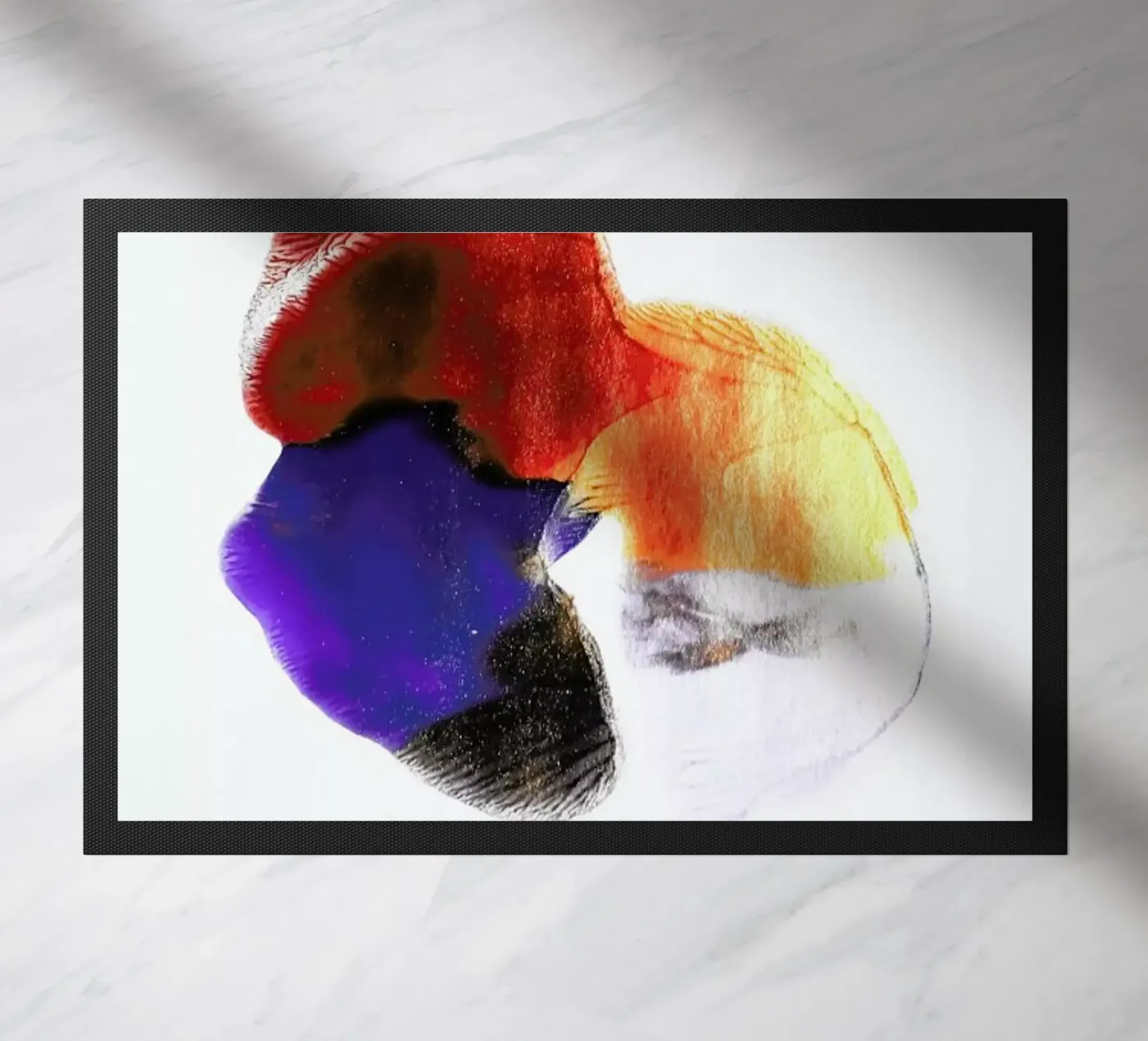 Abstract Flower deurmat van Babett Schultze