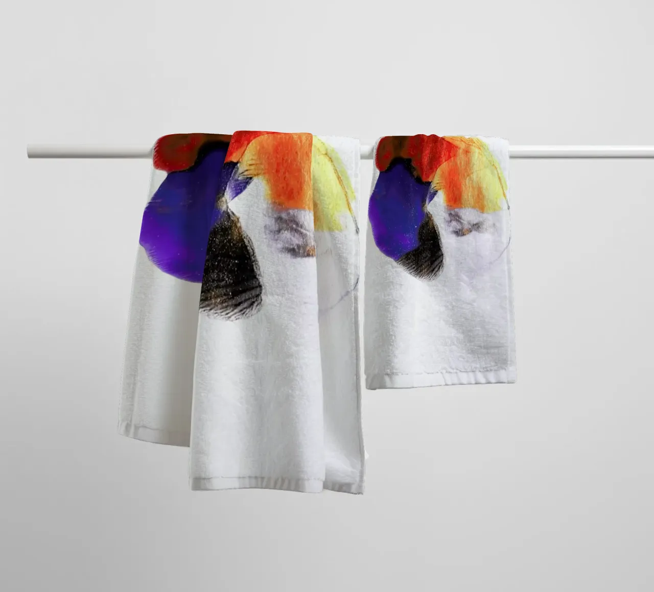 Abstract Flower asciugamano da bagno da Babett Schultze