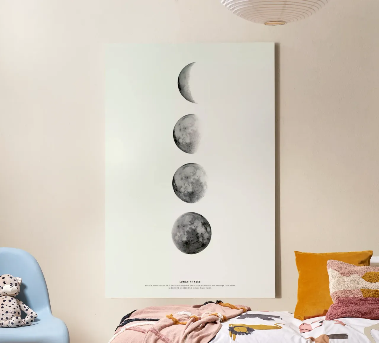 Phases of the Moon tela con Cornice a cassetta da daylight design studio