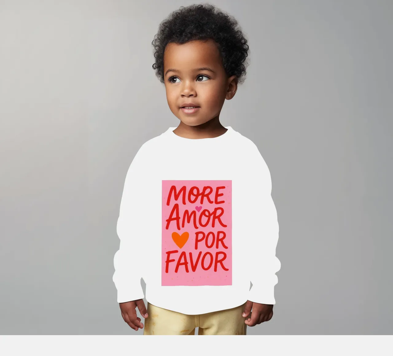 More Amore felpa neonato da NORDLICHT DESIGNS