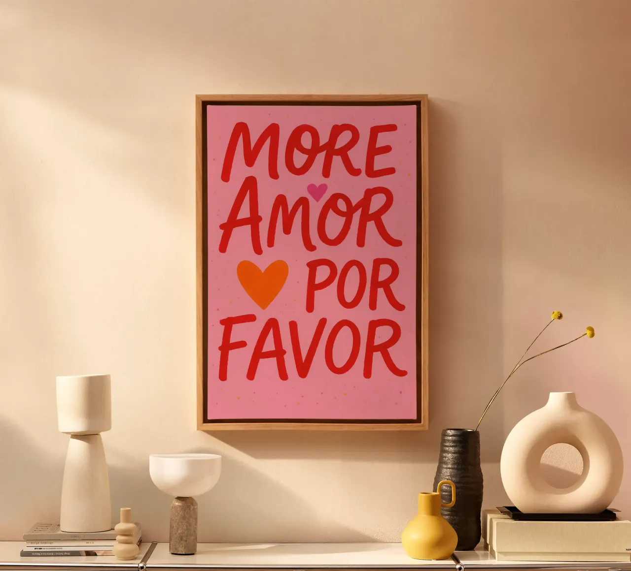 More Amore tela con Cornice a cassetta da NORDLICHT DESIGNS
