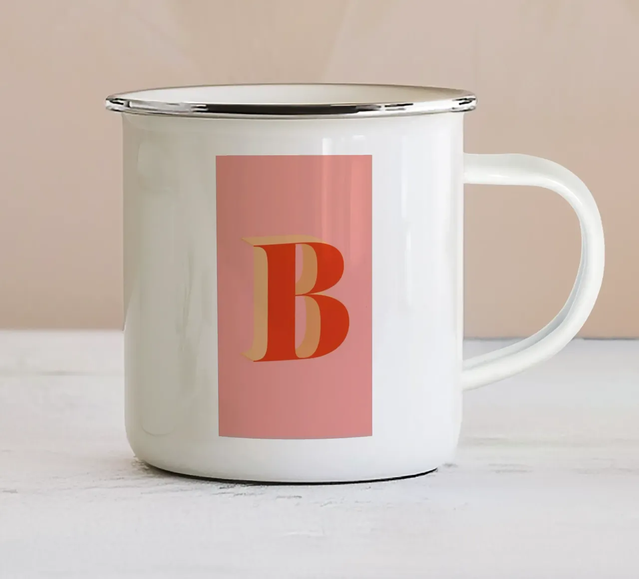 Red B tazza in smalto da daylight design studio