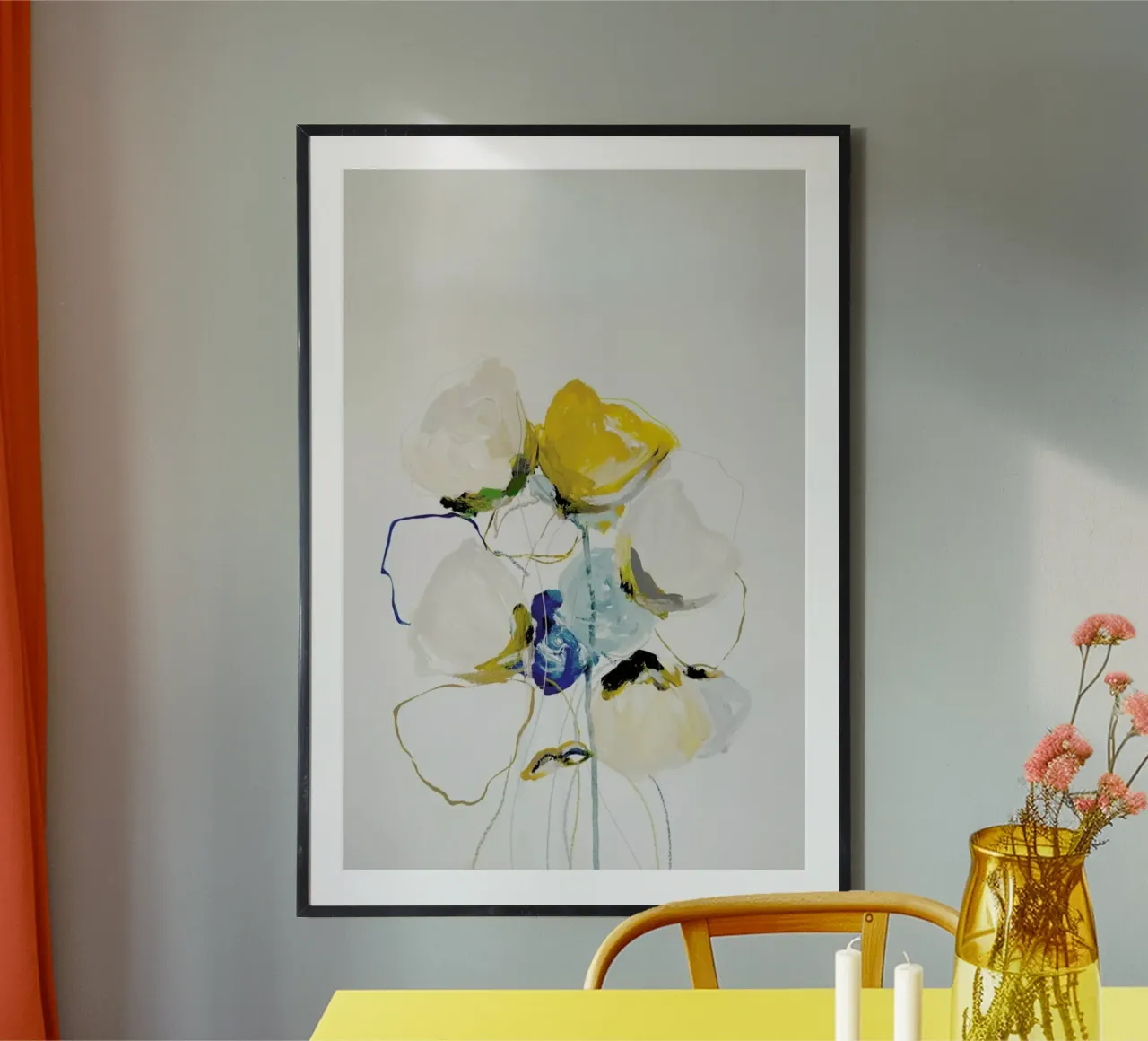 Bloom 1218 poster con telaio in alluminio da Leigh Viner