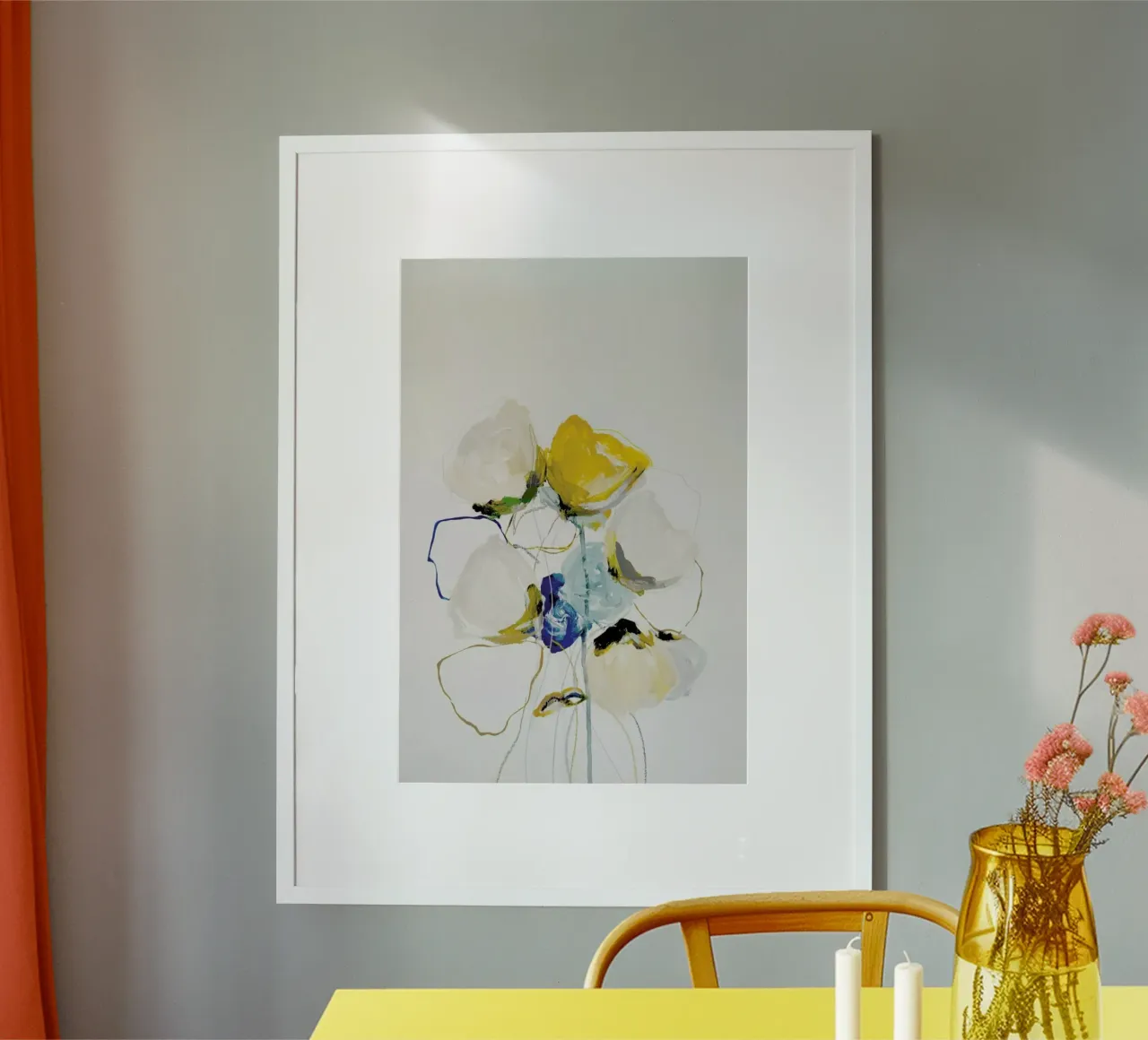 Bloom 1218 poster con telaio in alluminio da Leigh Viner