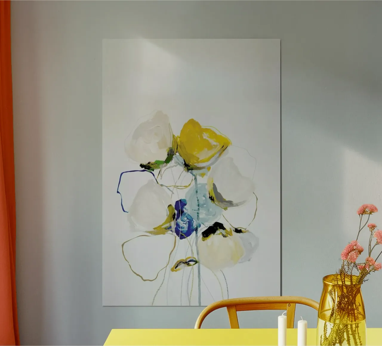 Bloom 1218 poster con telaio in alluminio da Leigh Viner