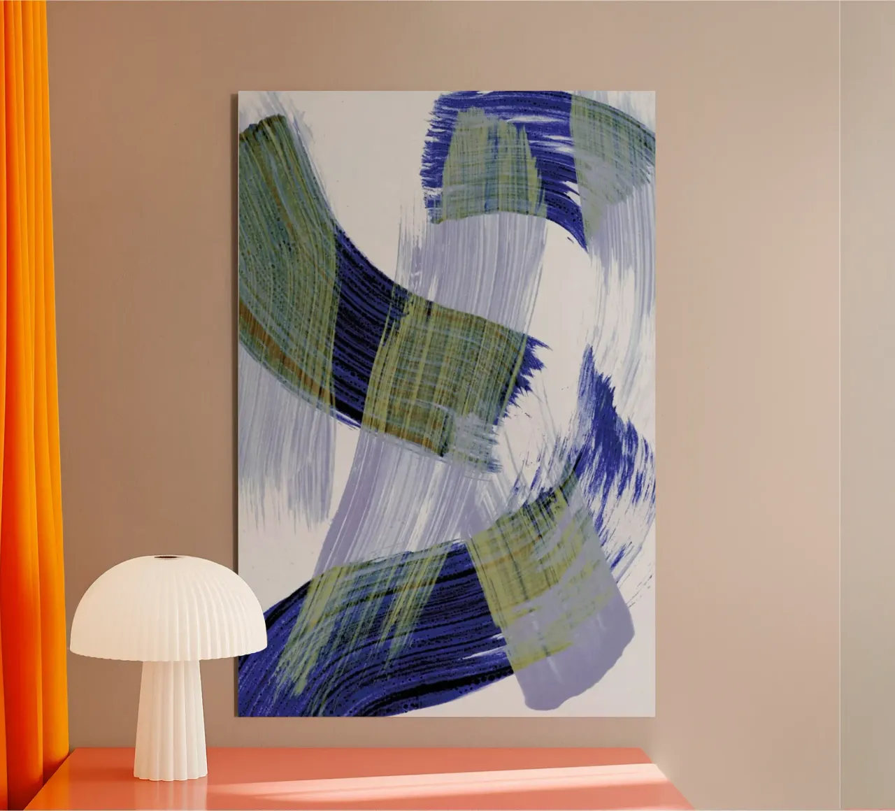 Abstract Brush Strokes 13 alluminio dibond da Mareike Böhmer