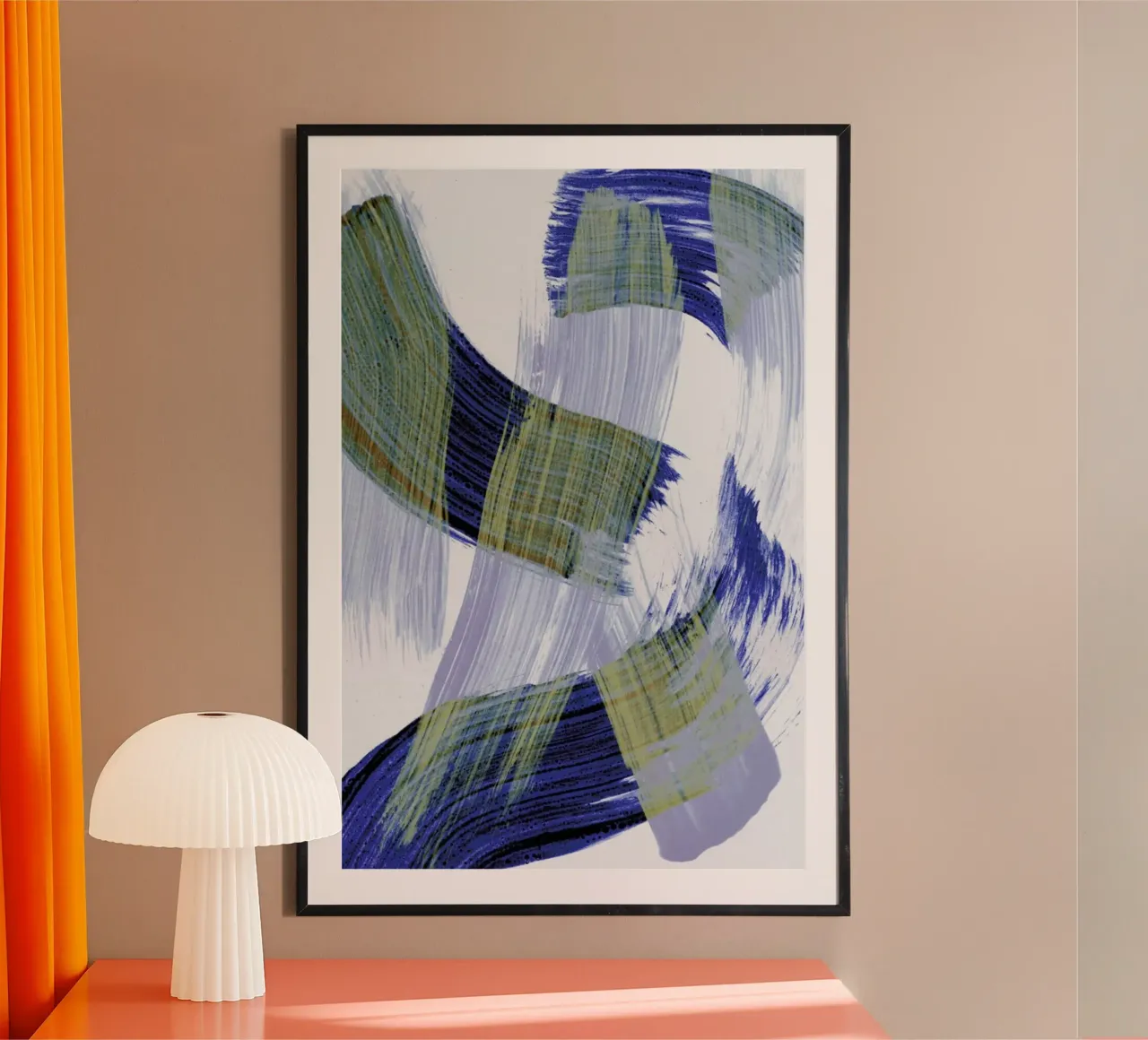 Abstract Brush Strokes 13 poster de Mareike Böhmer