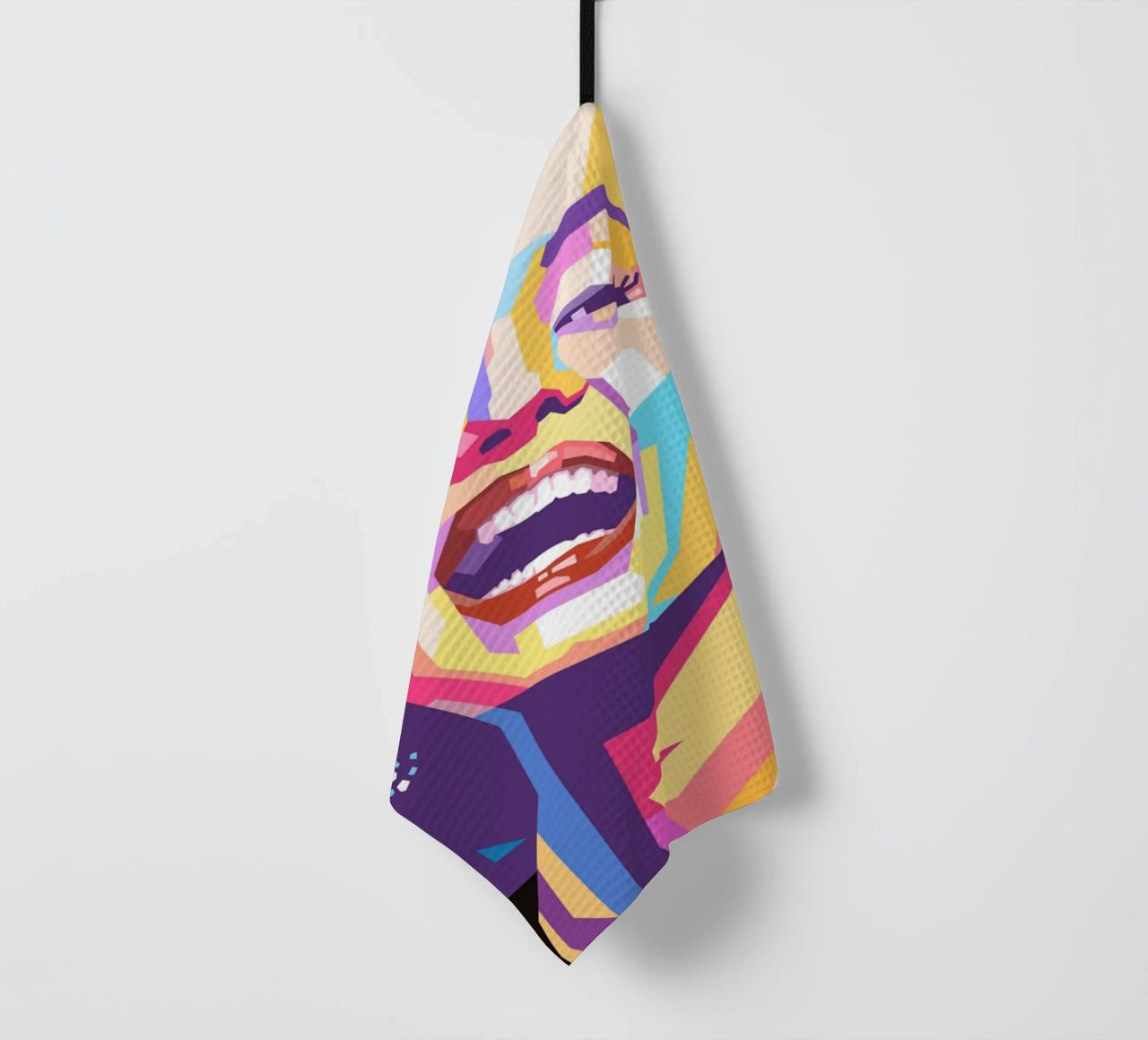 Marilyn Monroe, ritratto pop art colorato canovaccio da cucina da Hantamrata