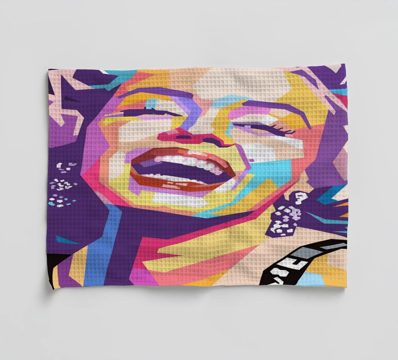 Marilyn Monroe, ritratto pop art colorato canovaccio da cucina da Hantamrata