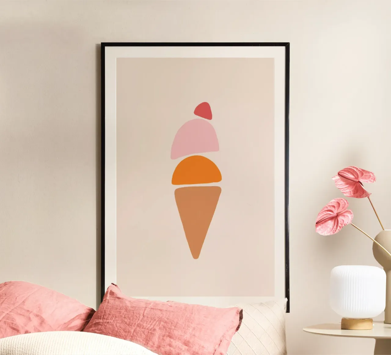 Gelato poster con telaio in legno da Galaxy Eyes