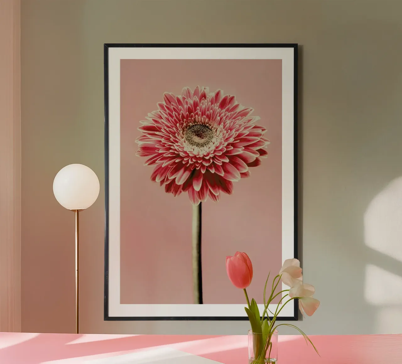 Red Barberton Daisy carta hahnemühle da Flora & Fauna
