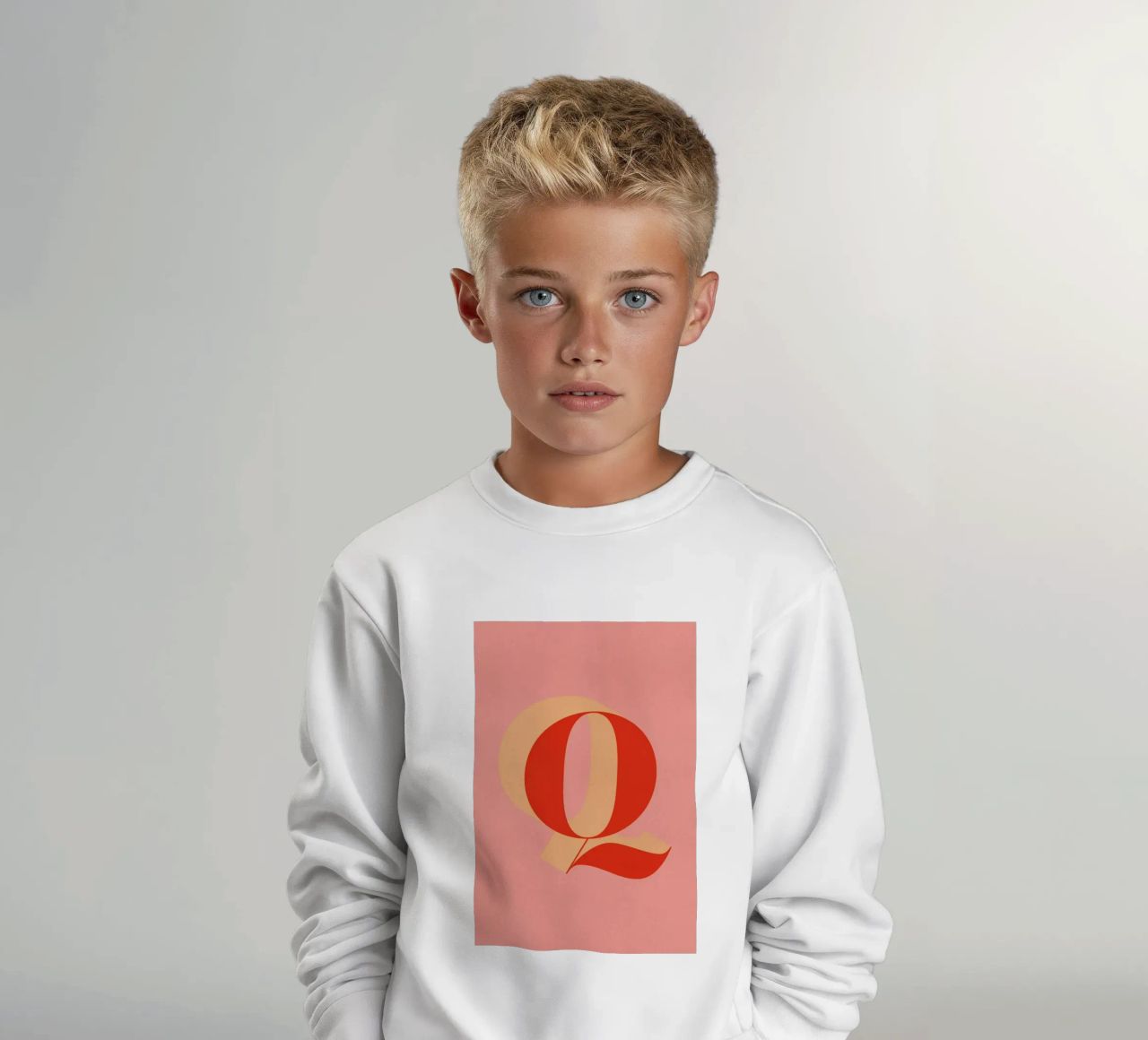 Red Q felpa bambino da daylight design studio