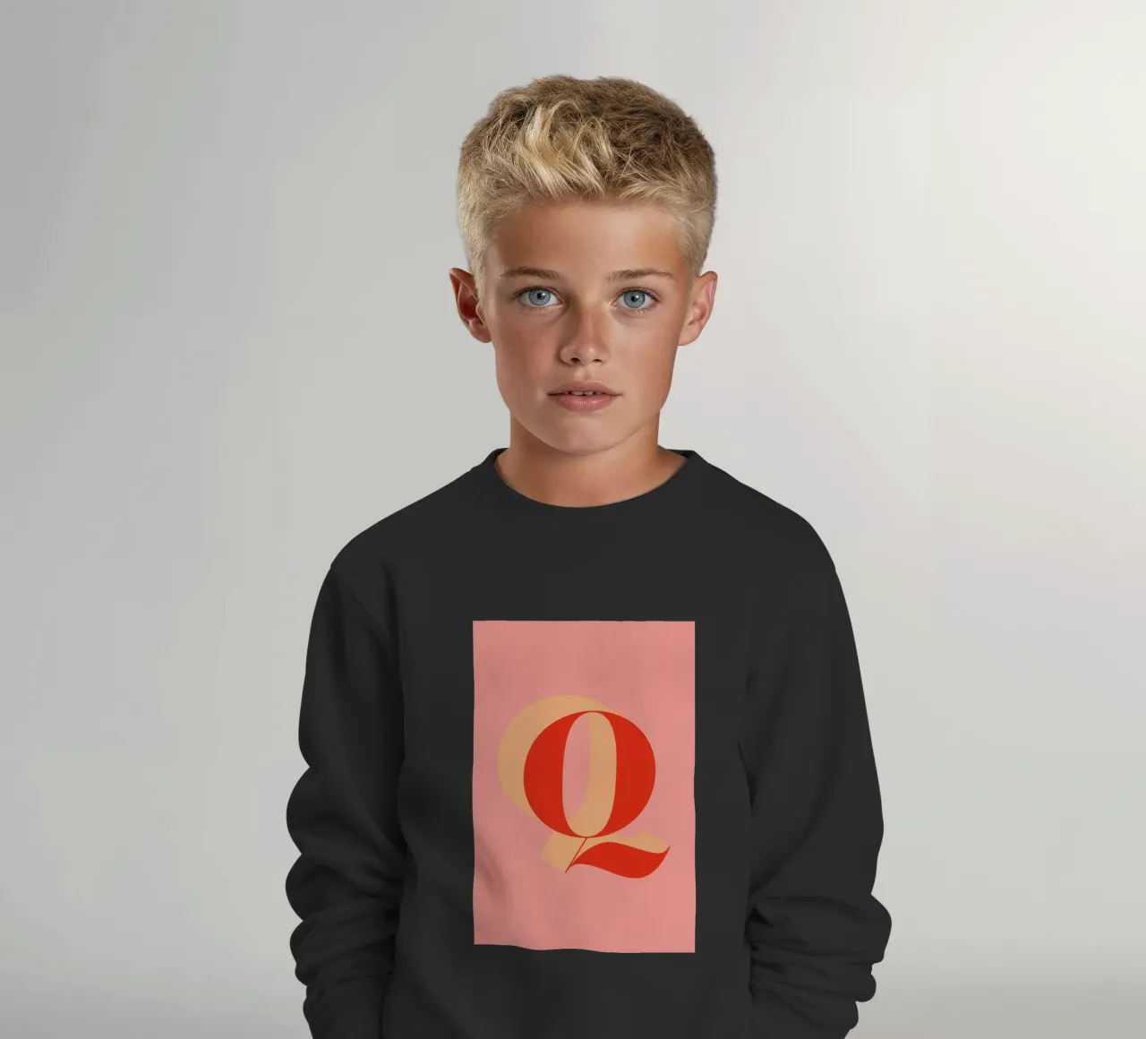 Red Q felpa bambino da daylight design studio