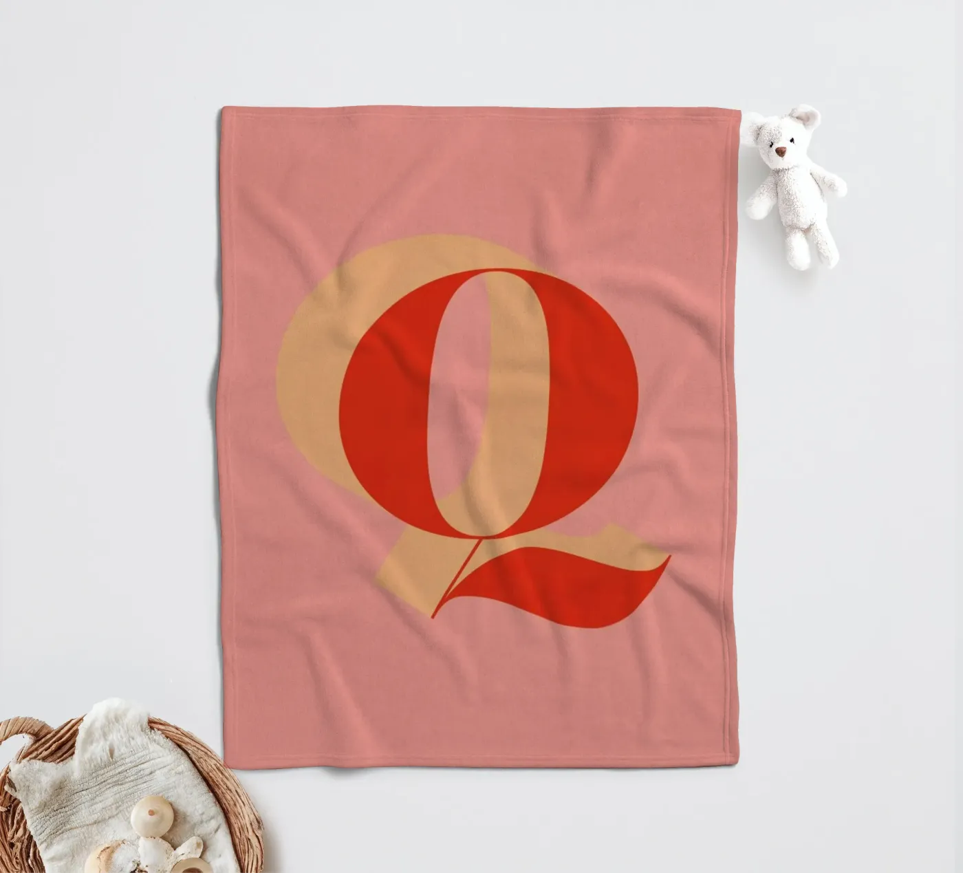 Red Q Fleecedecke von daylight design studio