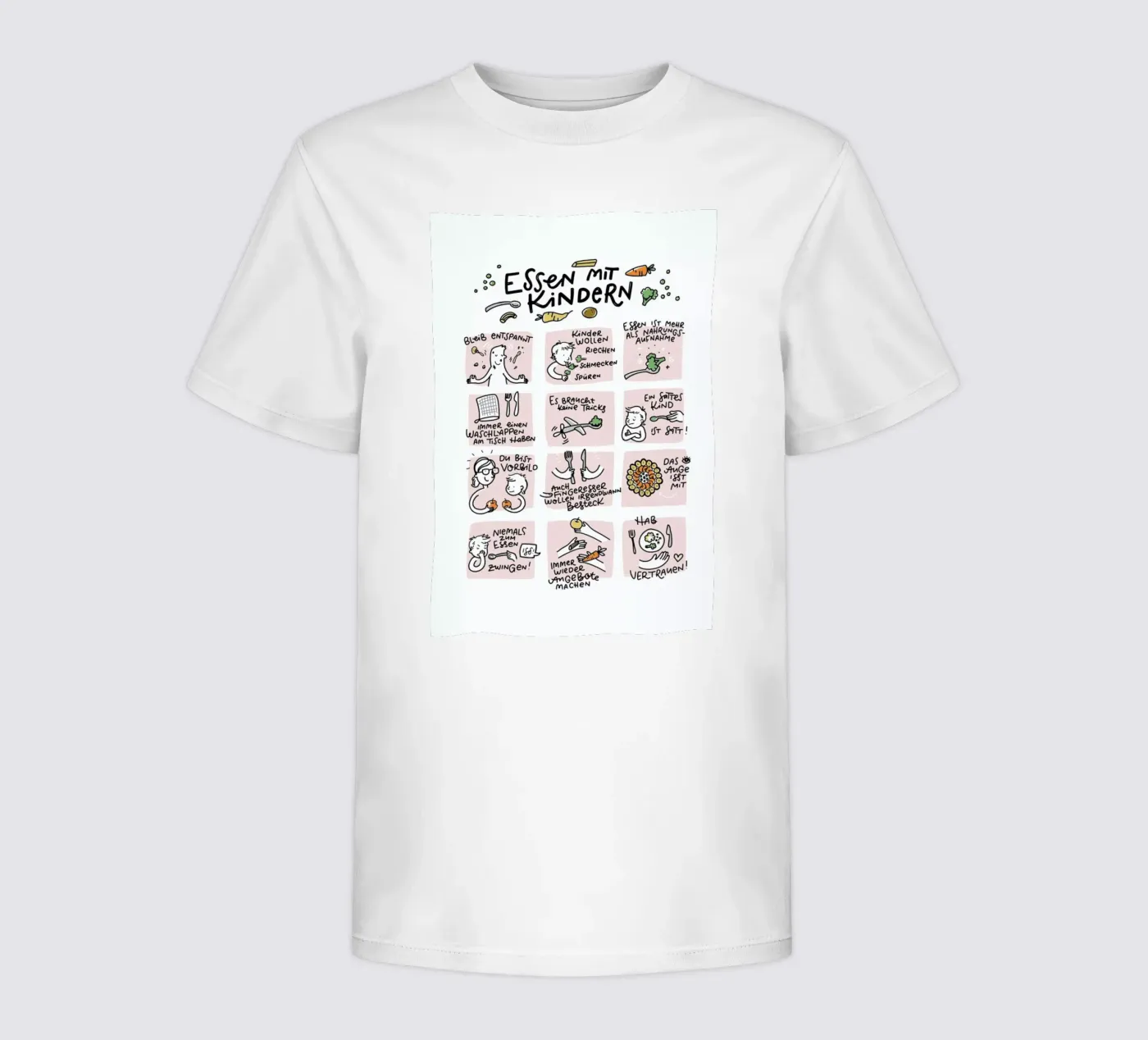 Essen kinder t-shirt van Geborgen Wachsen x JUNIQE