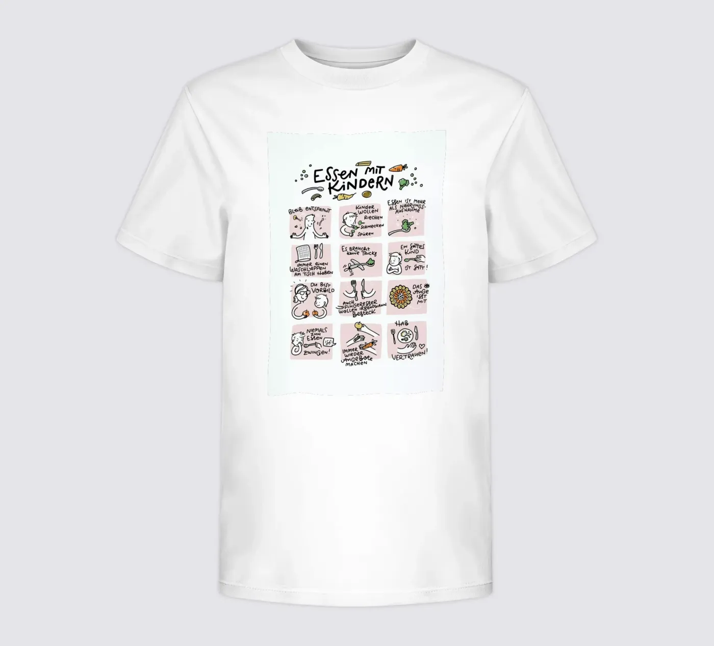 Essen kinder t-shirt van Geborgen Wachsen x JUNIQE