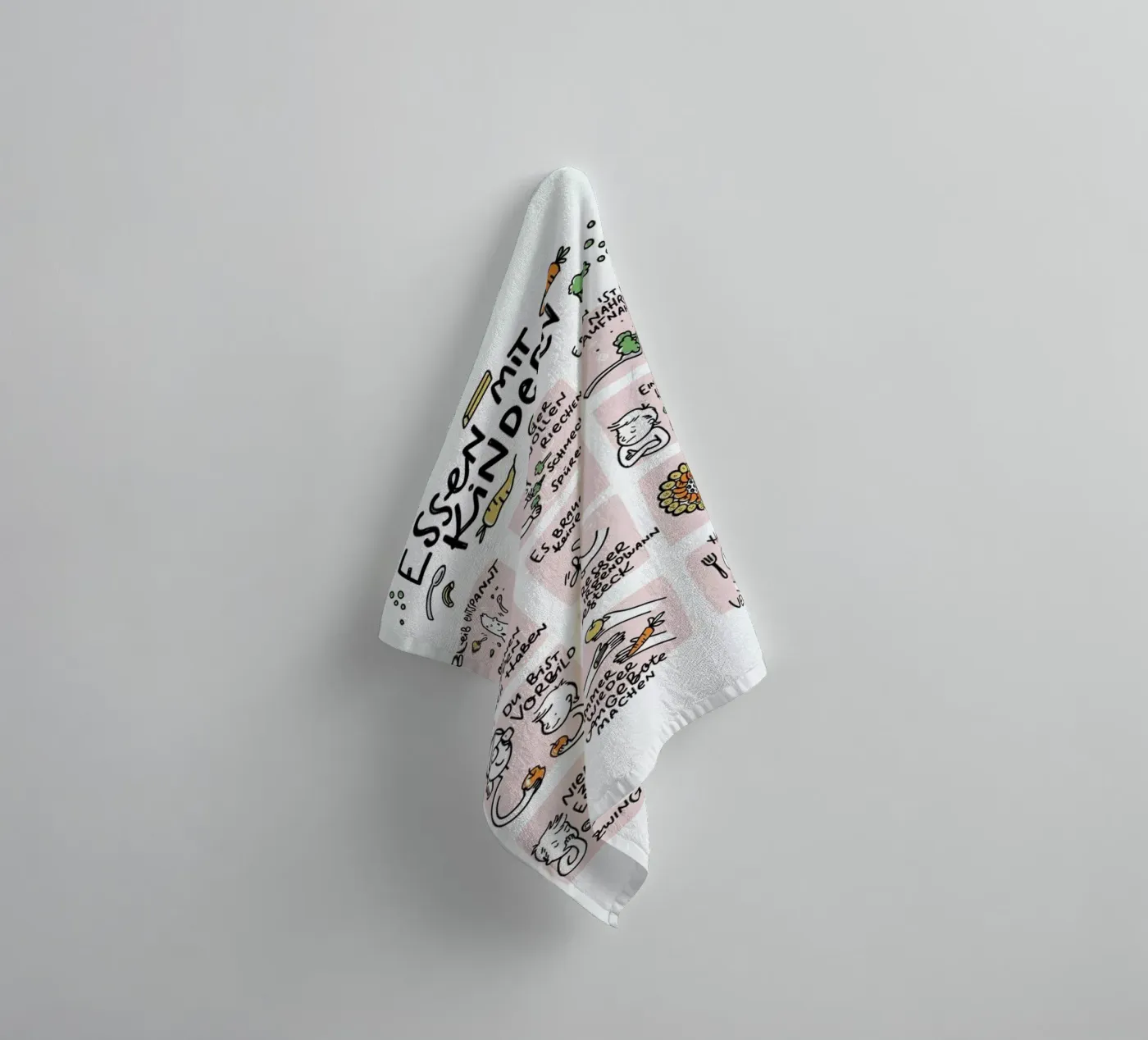 Essen badhanddoek van Geborgen Wachsen x JUNIQE