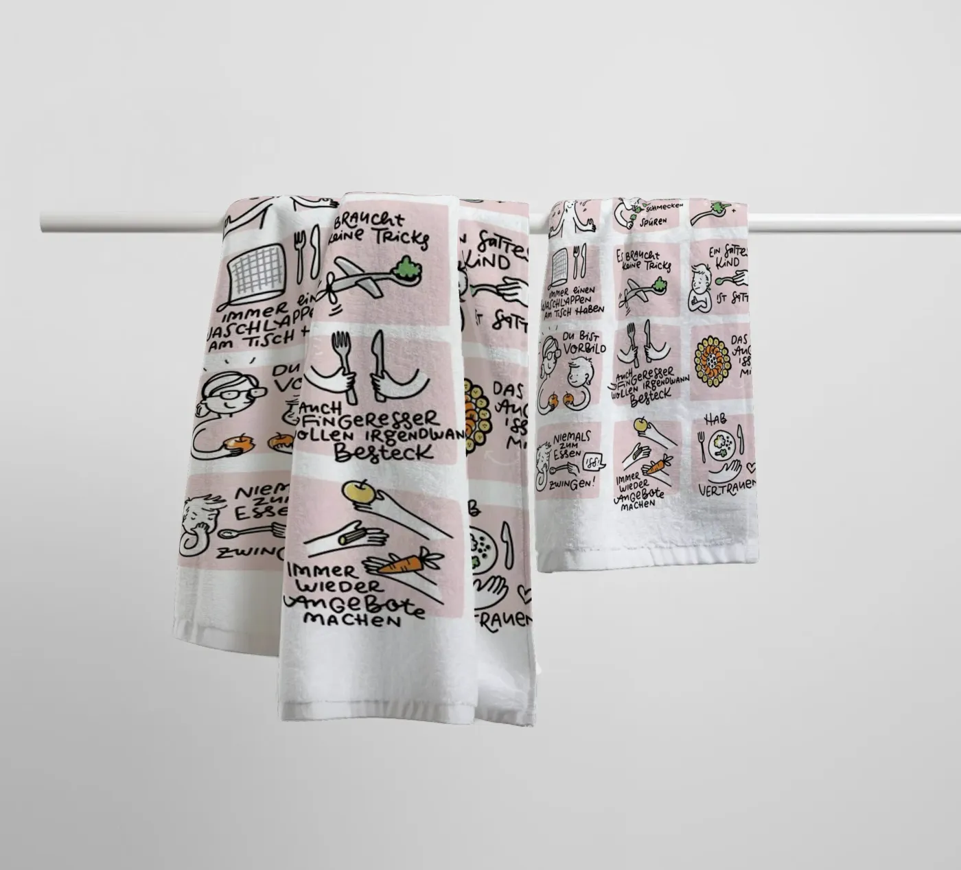 Essen badhanddoek van Geborgen Wachsen x JUNIQE