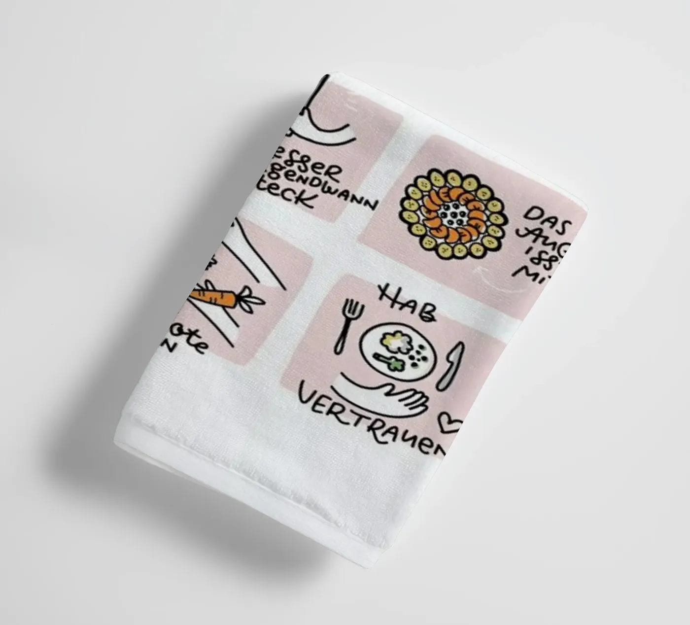Essen badhanddoek van Geborgen Wachsen x JUNIQE