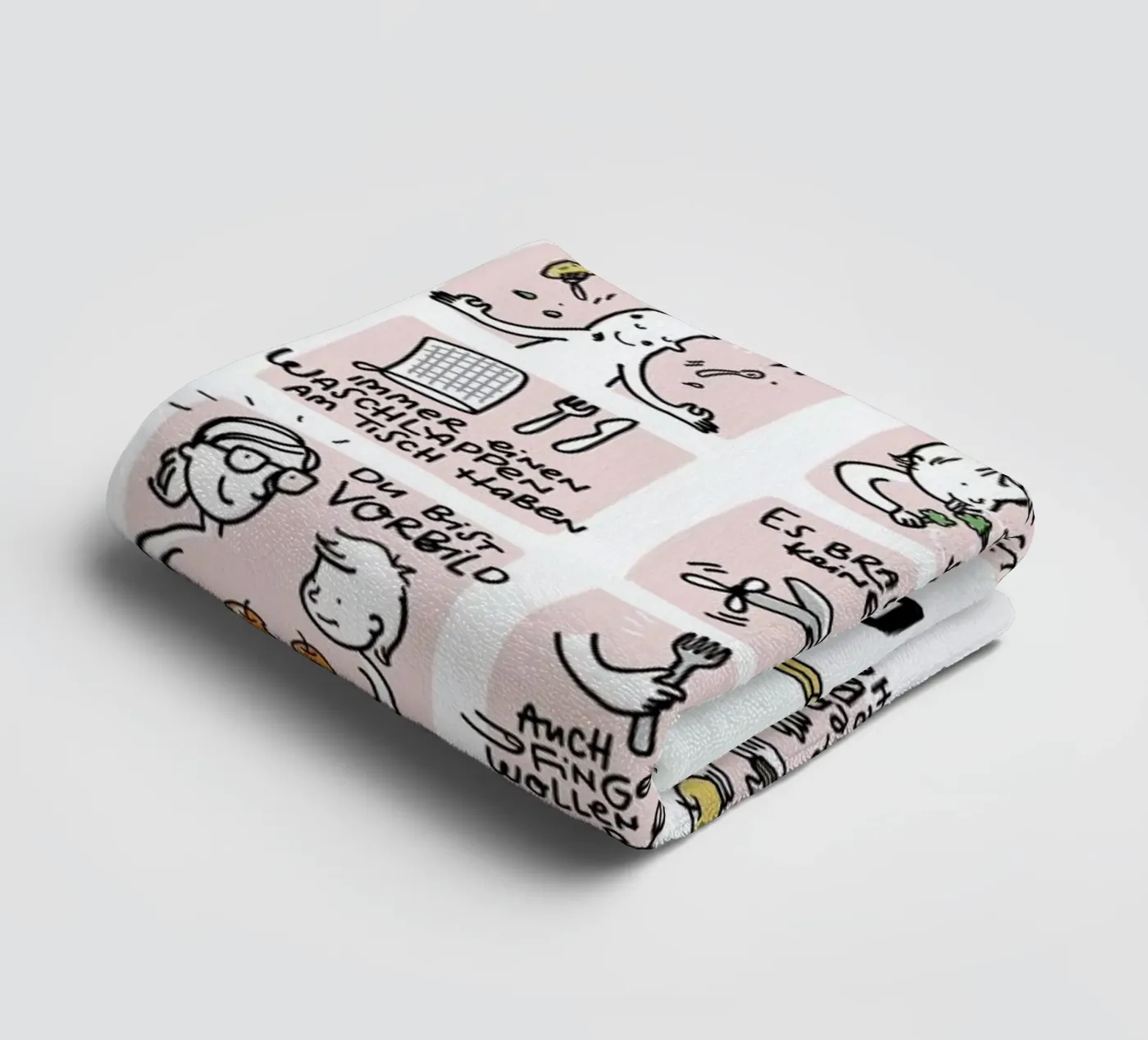 Essen badhanddoek van Geborgen Wachsen x JUNIQE