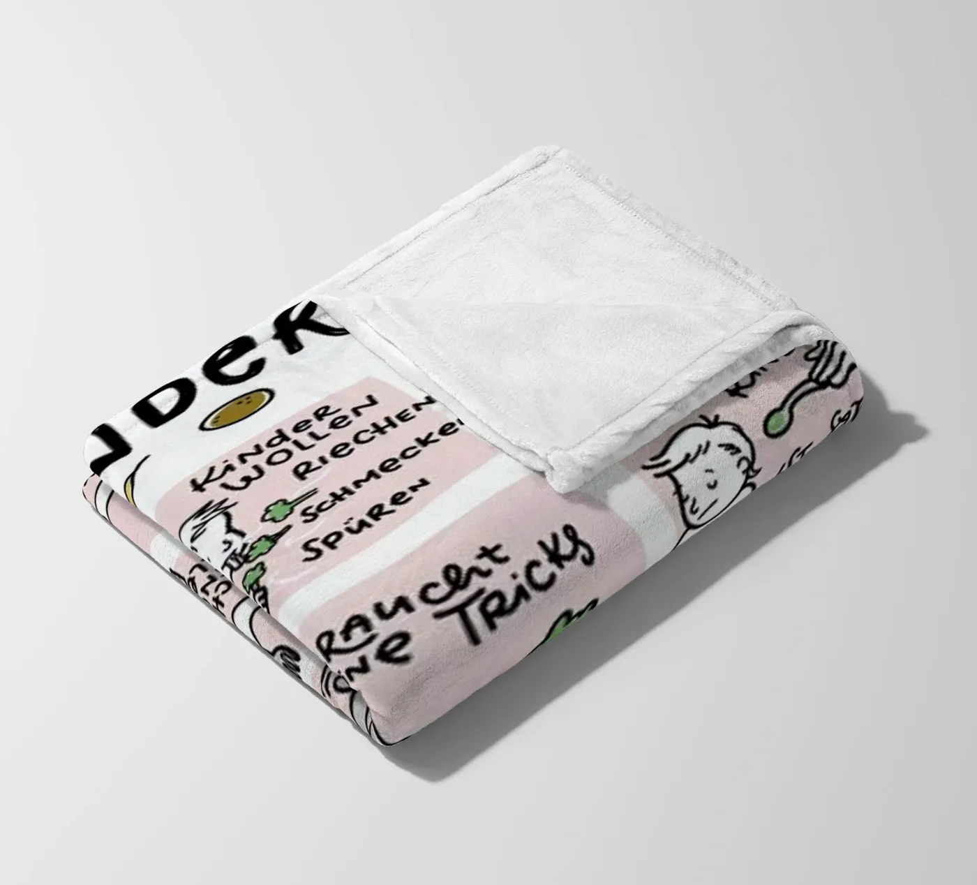 Essen Fleecedecke von Geborgen Wachsen x JUNIQE