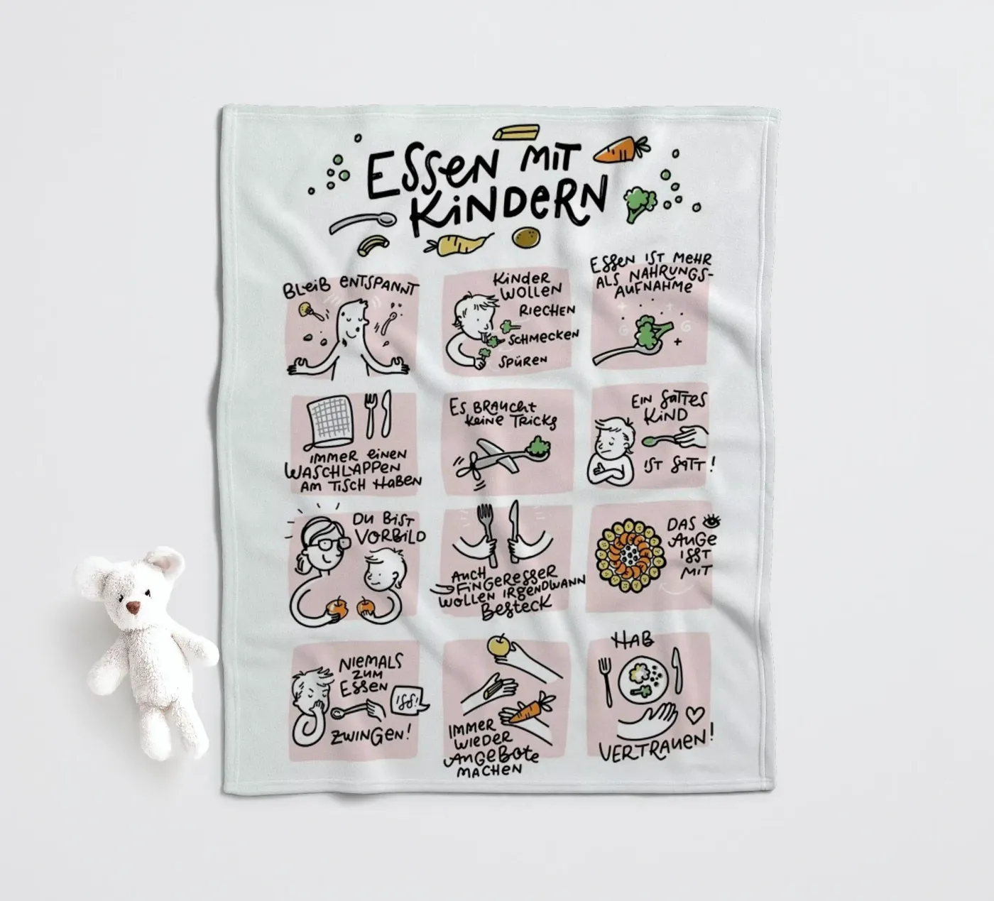Essen fleece blanket by Geborgen Wachsen x JUNIQE