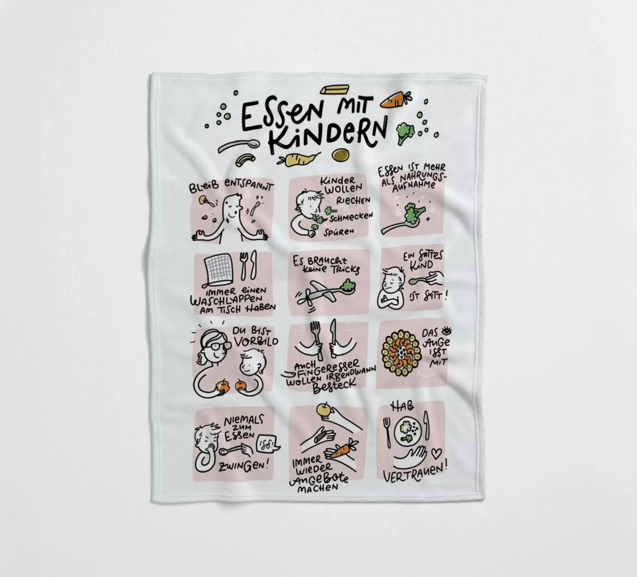 Essen fleecedeken van Geborgen Wachsen x JUNIQE