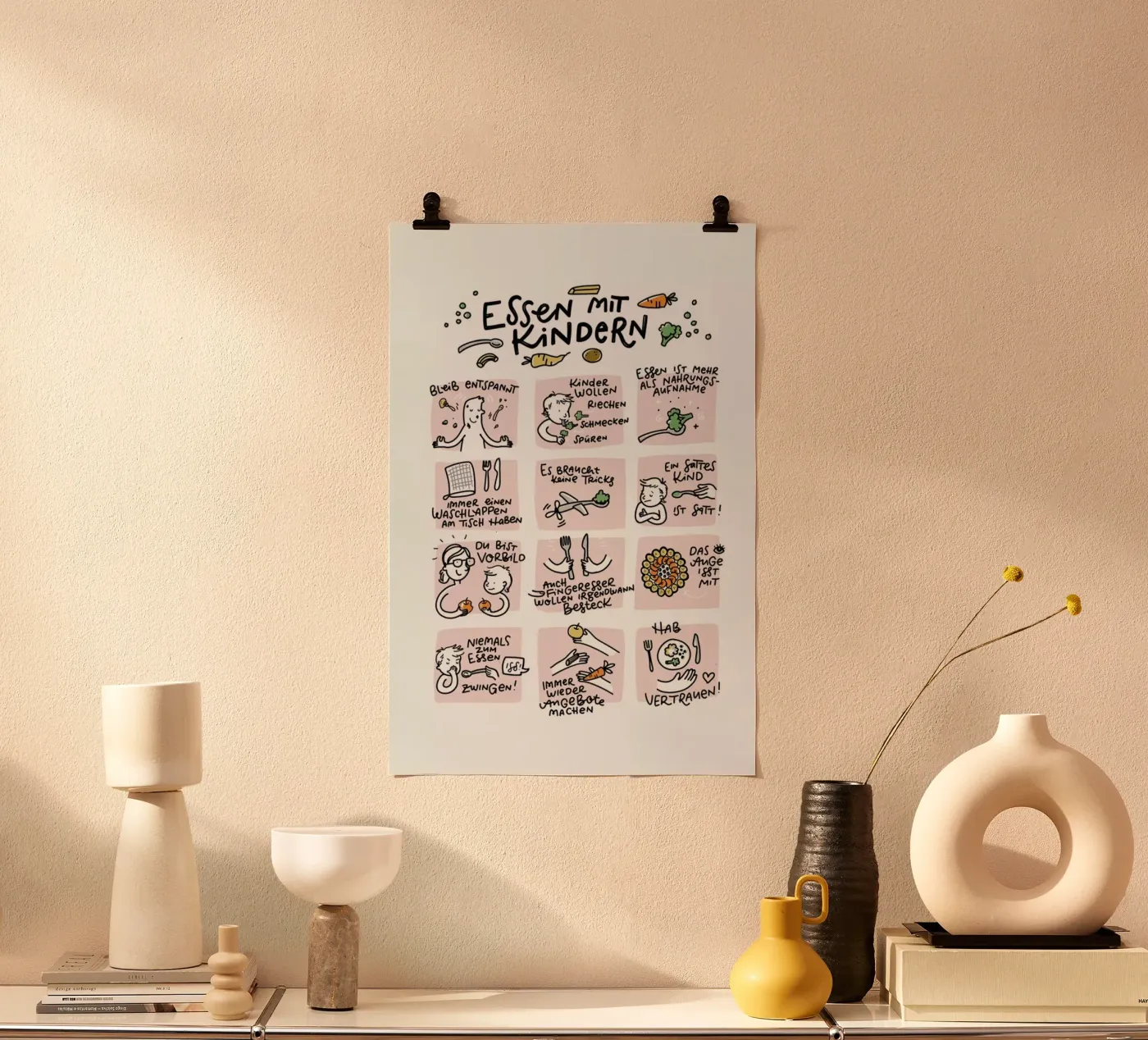 Essen poster by Geborgen Wachsen x JUNIQE