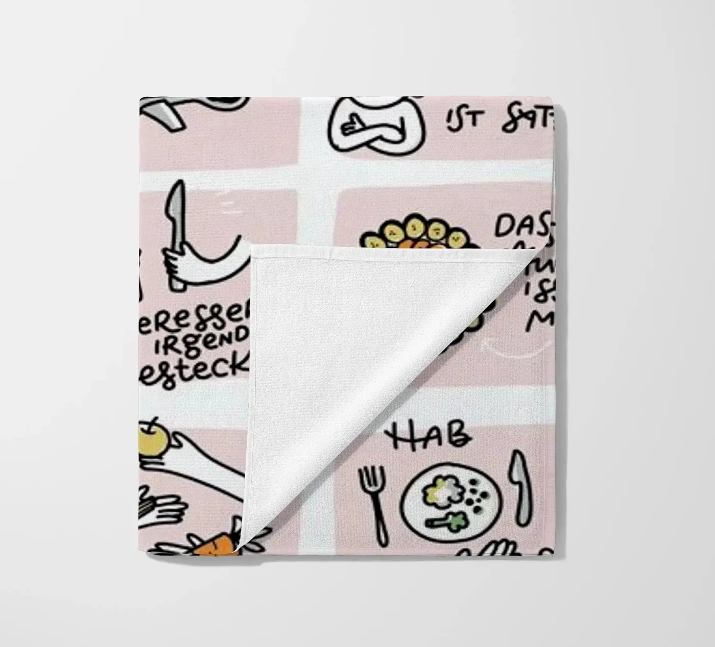 Essen beach towel by Geborgen Wachsen x JUNIQE