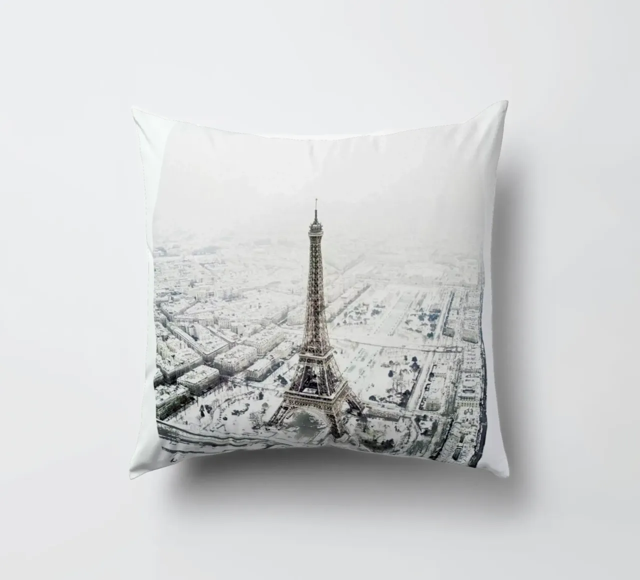 Paris in Winter decorative cushion by METROPOLIS
