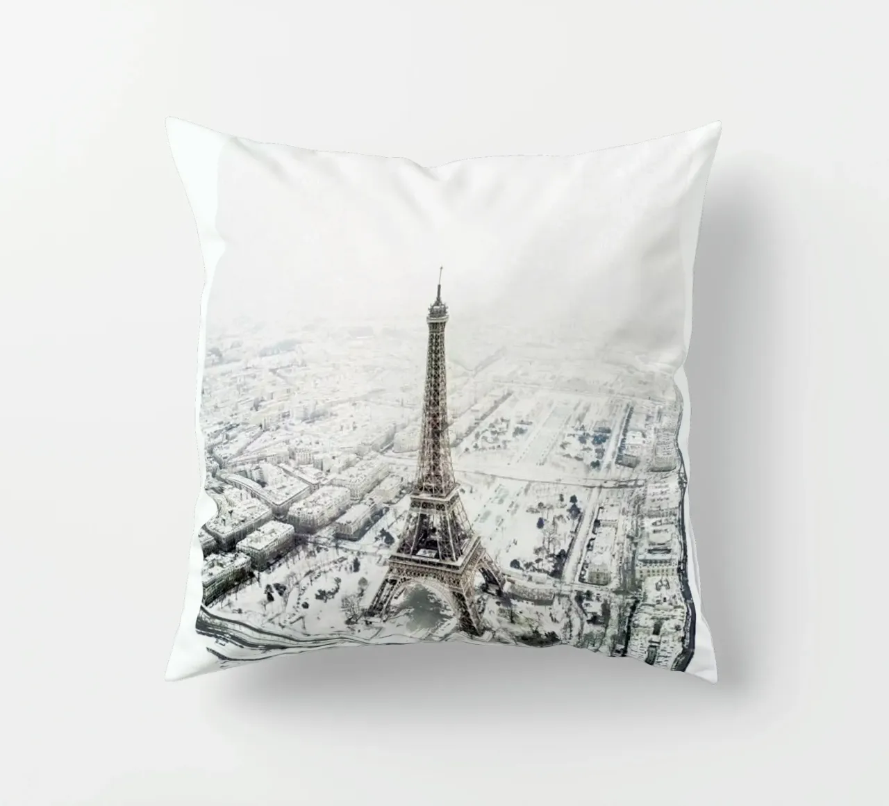 Paris in Winter decorative cushion by METROPOLIS