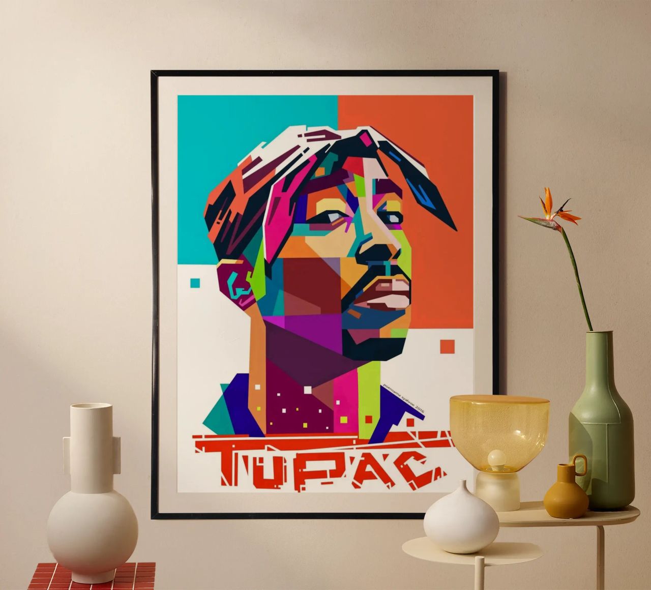 Tupac Shakur hip hop legend poster by Hantamrata