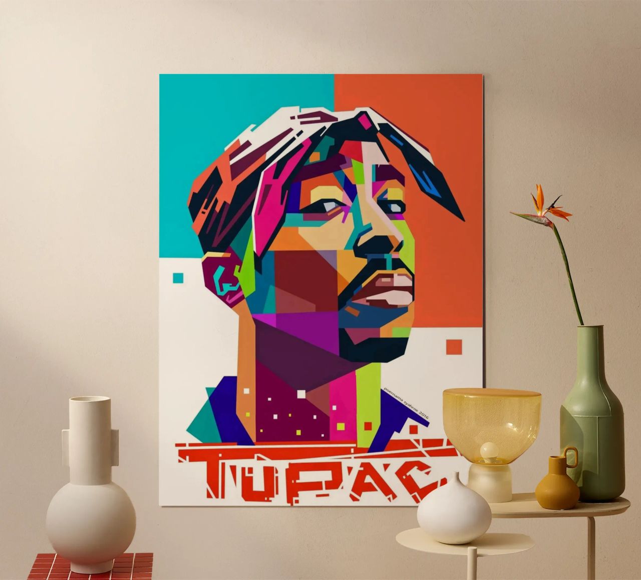 Tupac Shakur hip hop legend poster by Hantamrata